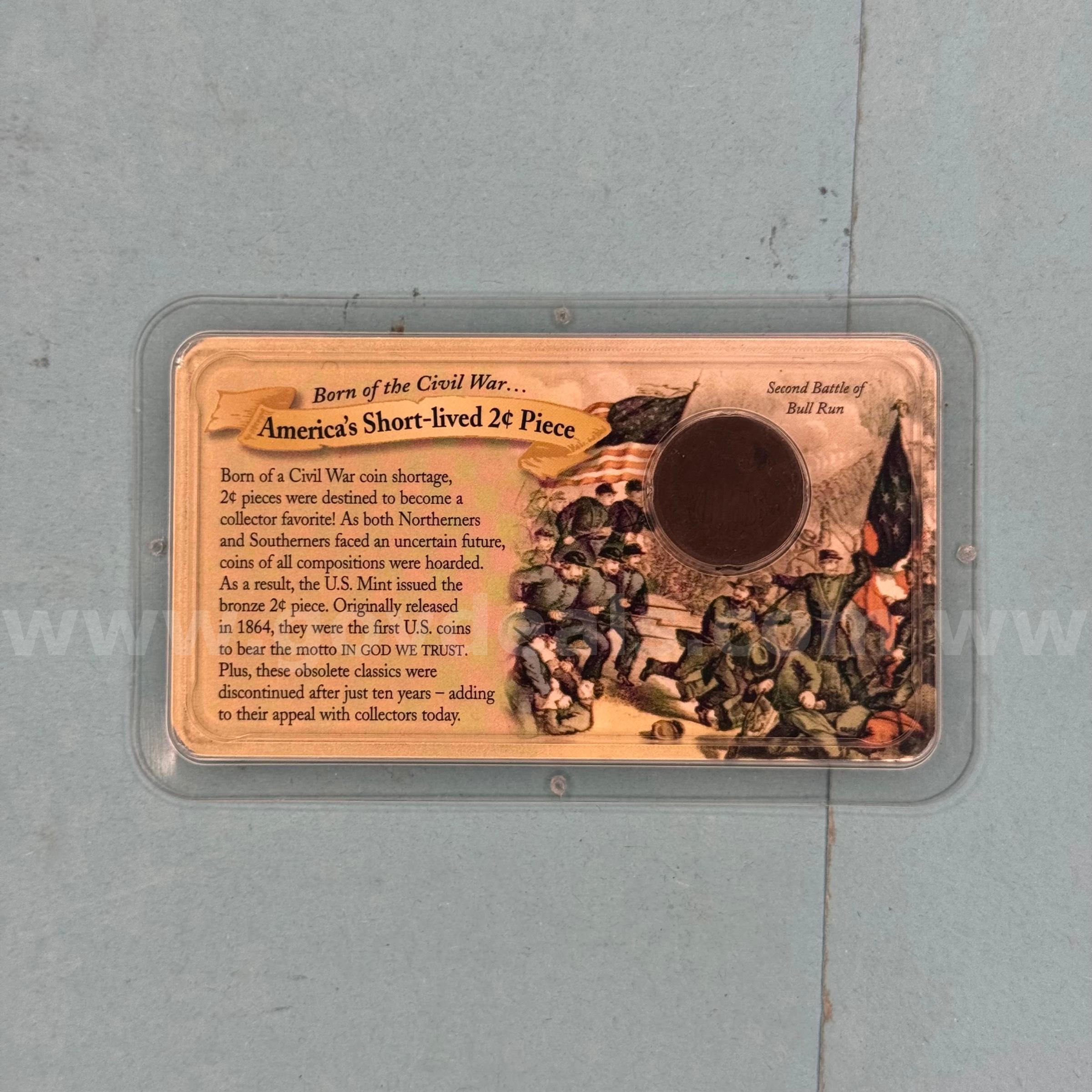 Born of the Civil War Americas Short Lived 2 Cent Piece   Government Surplus Auction - Primary Photo