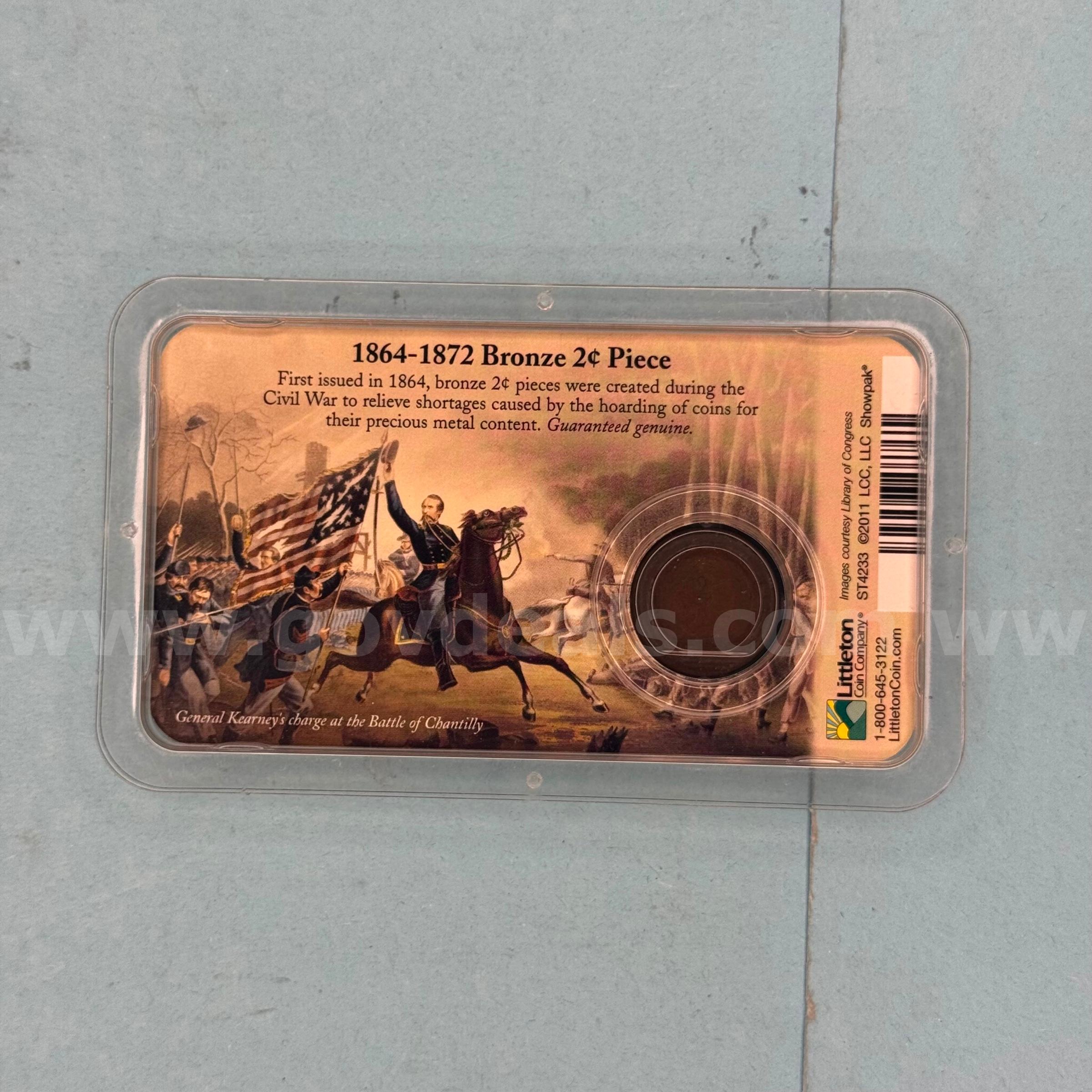 Born of the Civil War Americas Short Lived 2 Cent Piece   Government Surplus Auction - Photo #2