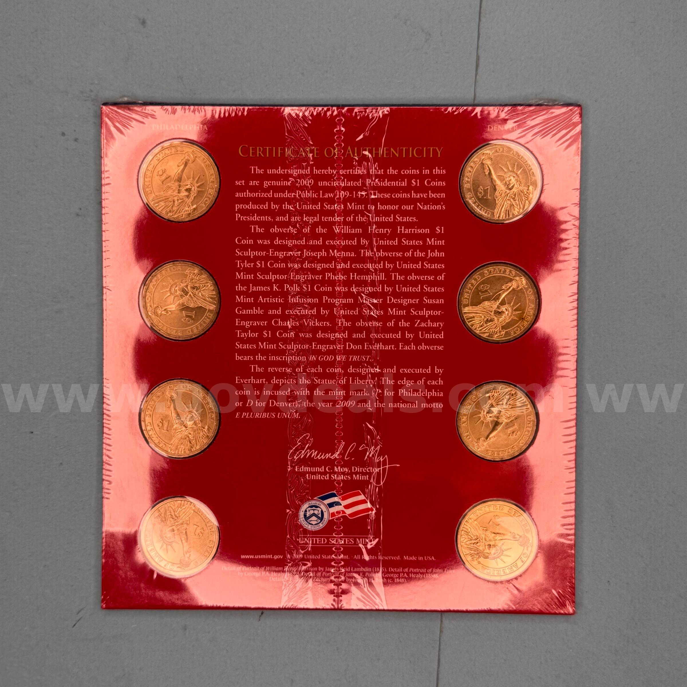 2009 US Mint Presidential $1 Coin Uncirculated Set   Government Surplus Auction - Photo #2