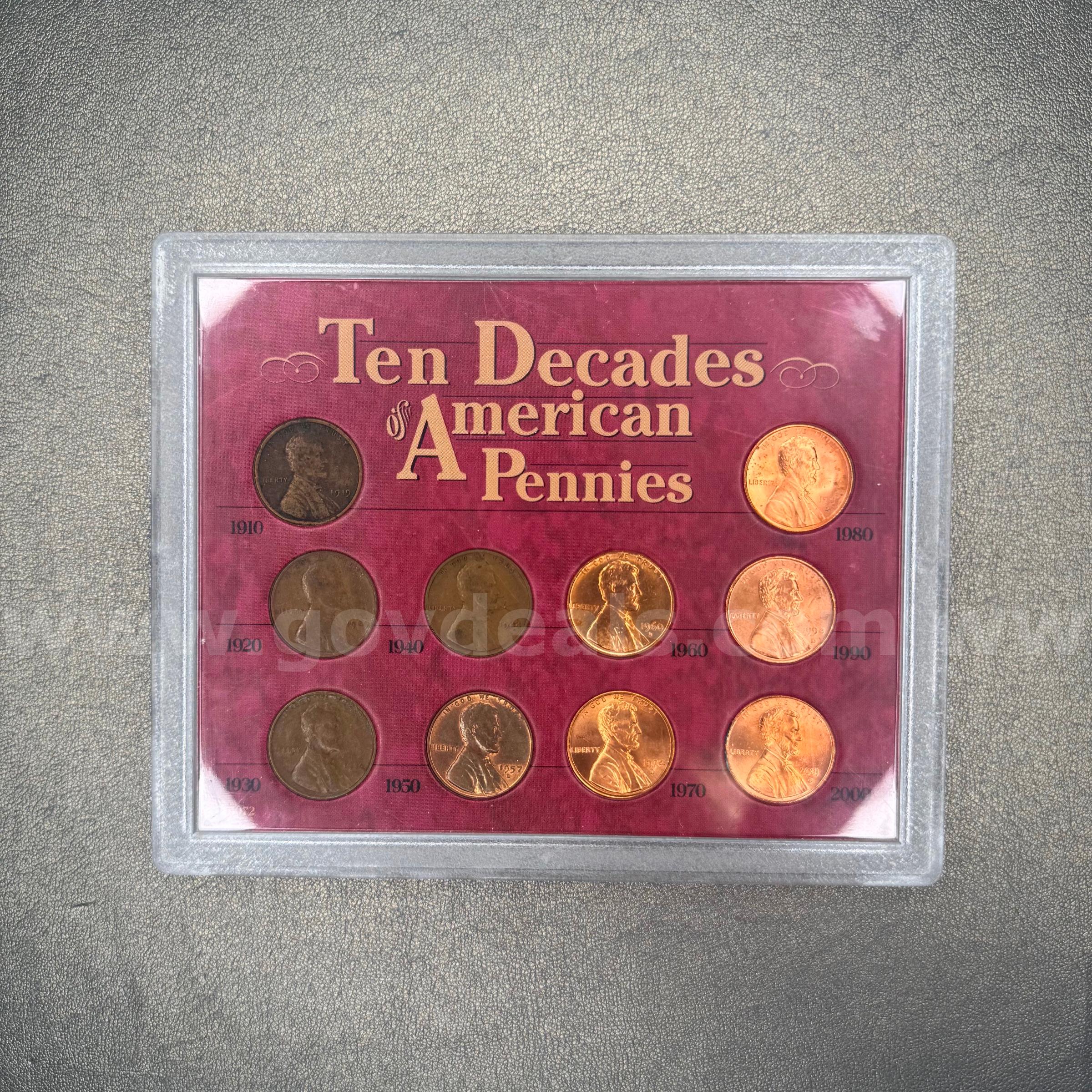Ten Decades of American Pennies   Government Surplus Auction - Primary Photo