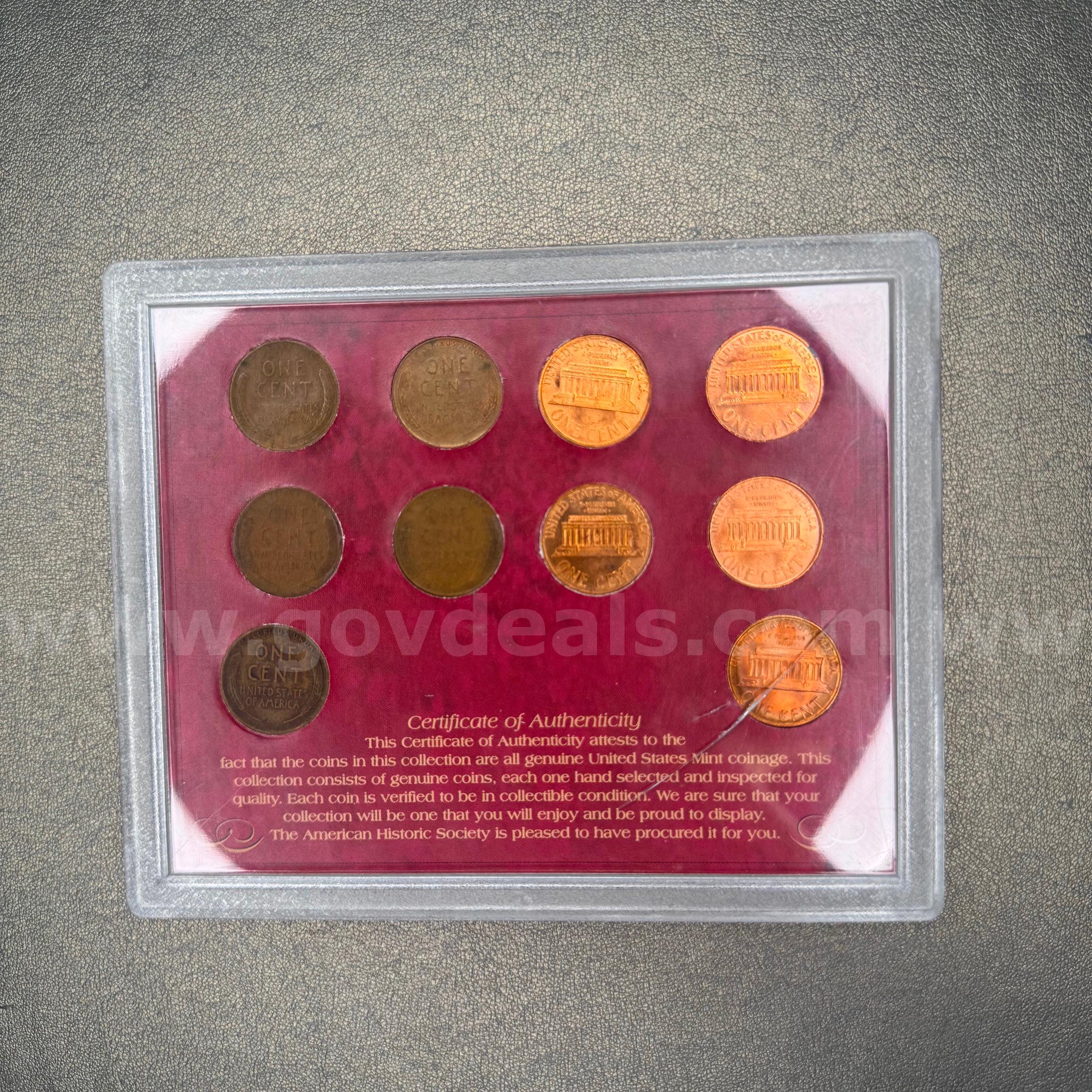 Ten Decades of American Pennies   Government Surplus Auction - Photo #2