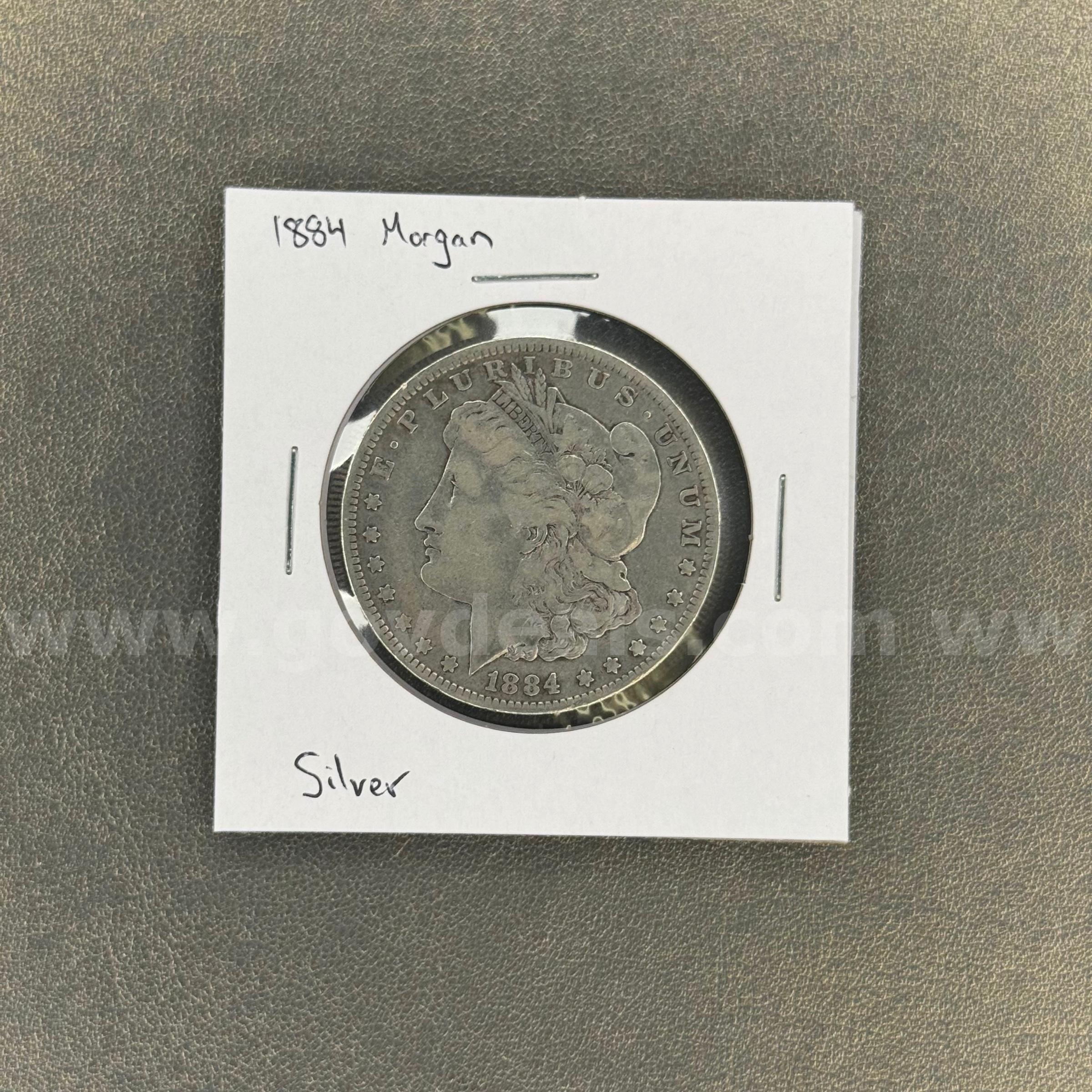 1884 Morgan Silver Dollar  1884 Government Surplus Auction - Primary Photo