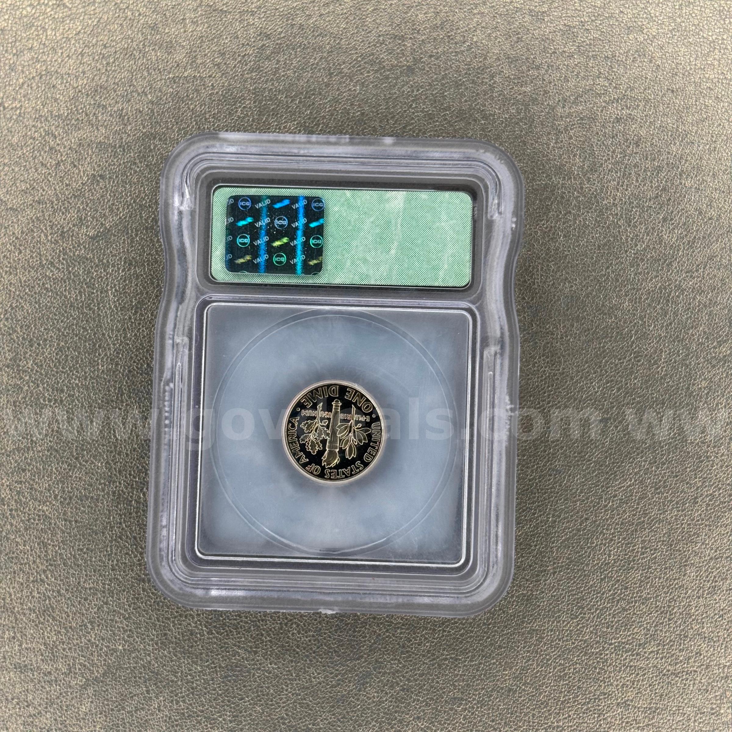 1996-S PR70 Dime   Government Surplus Auction - Photo #2