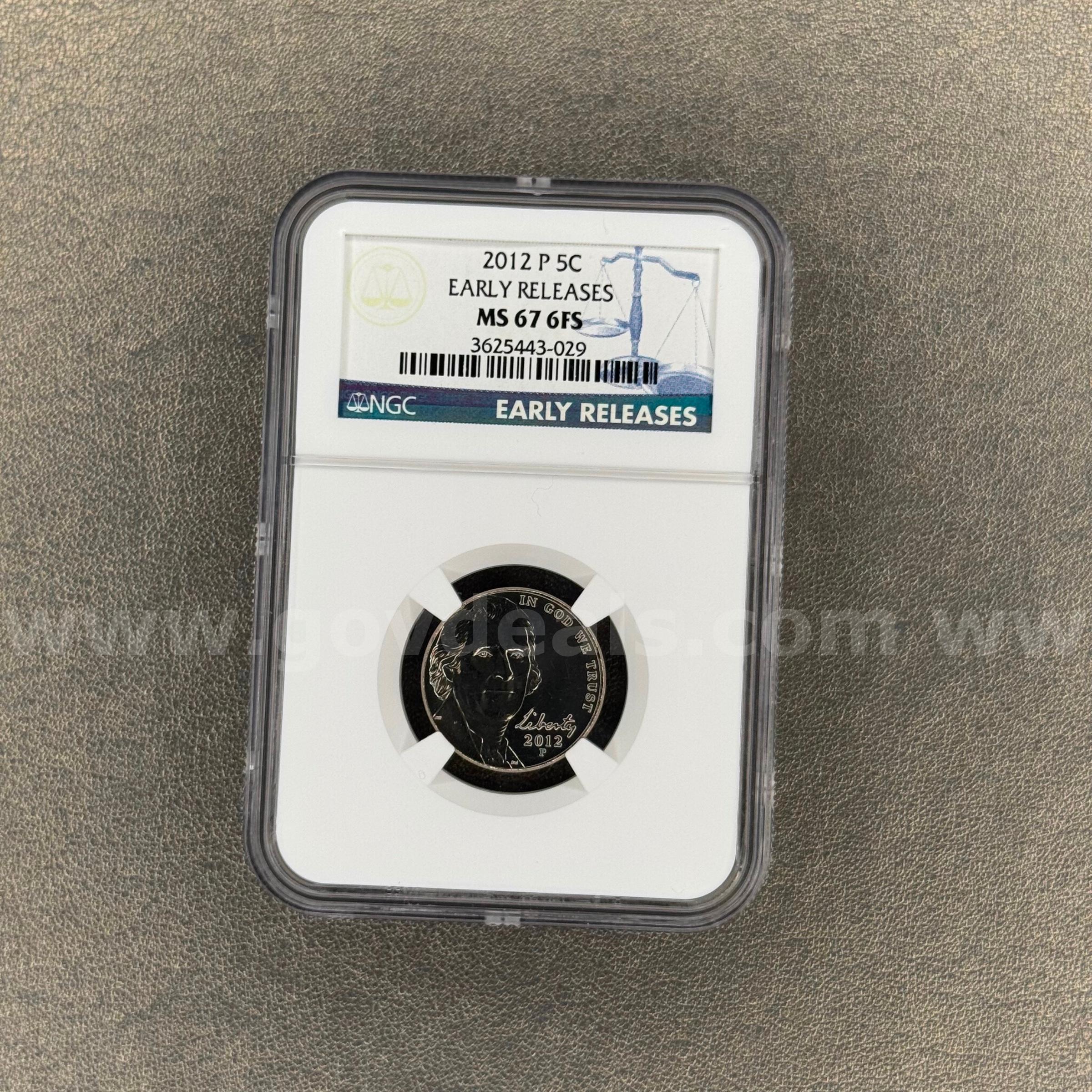 2012-P MS67 Nickel   Government Surplus Auction - Primary Photo