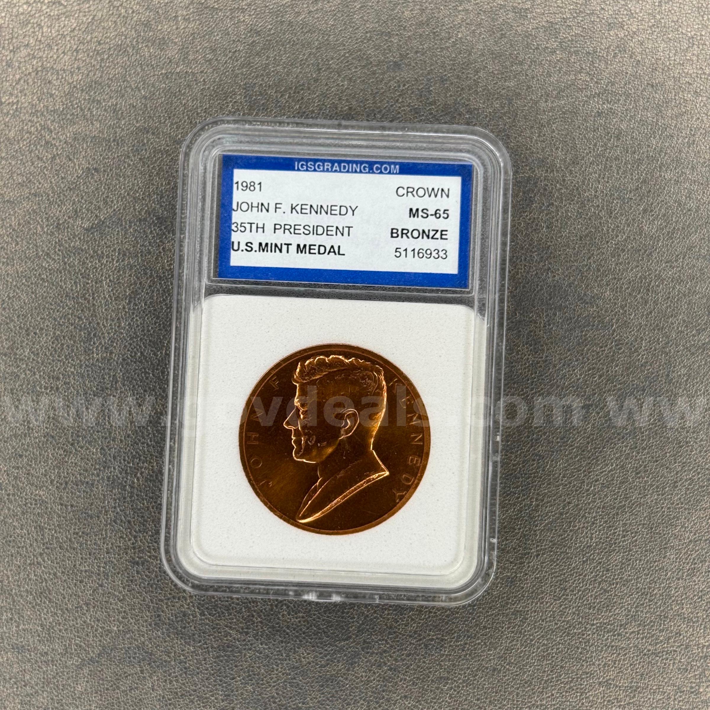 1981 John F. Kennedy Presidential U.S. Mint Medal   Government Surplus Auction - Primary Photo