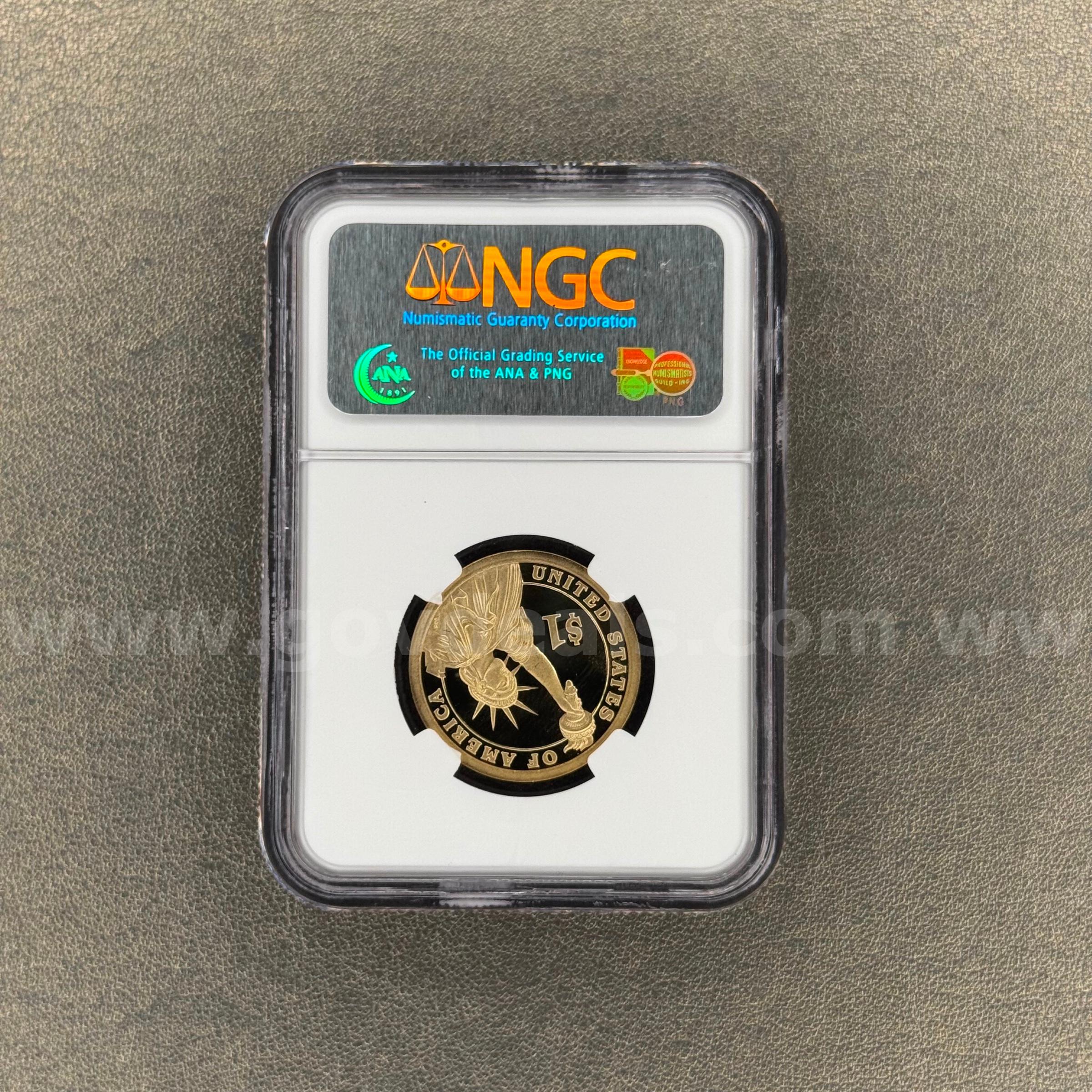 2008 PF69 Martin Van Buren Presidential Dollar   Government Surplus Auction - Photo #2