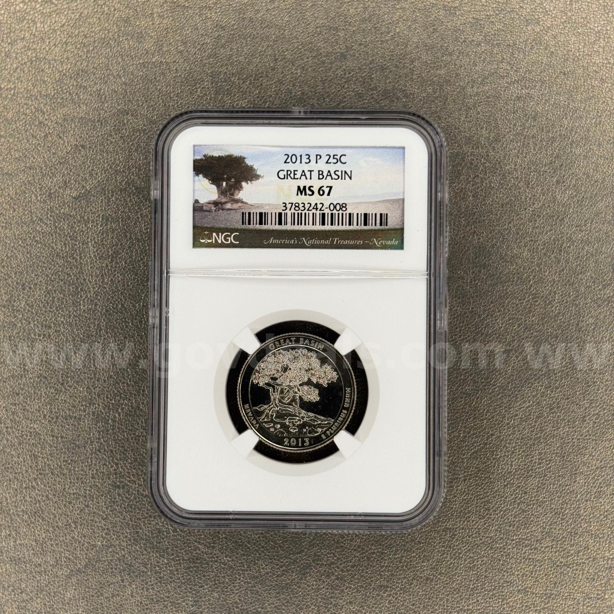2013-P Great Basin MS67 Quarter   Government Surplus Auction - Primary Photo