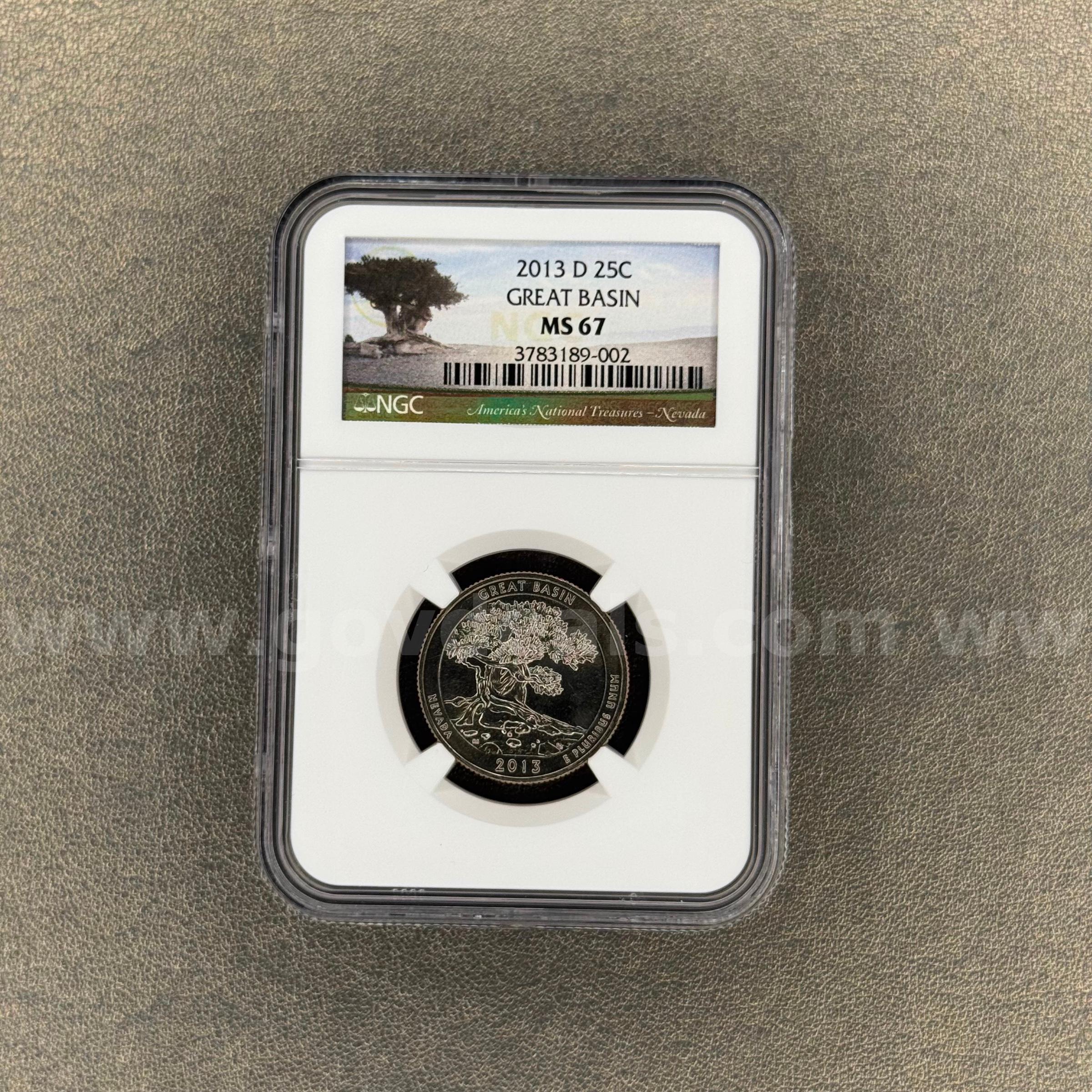 2013-P Great Basin MS67 Quarter   Government Surplus Auction - Primary Photo