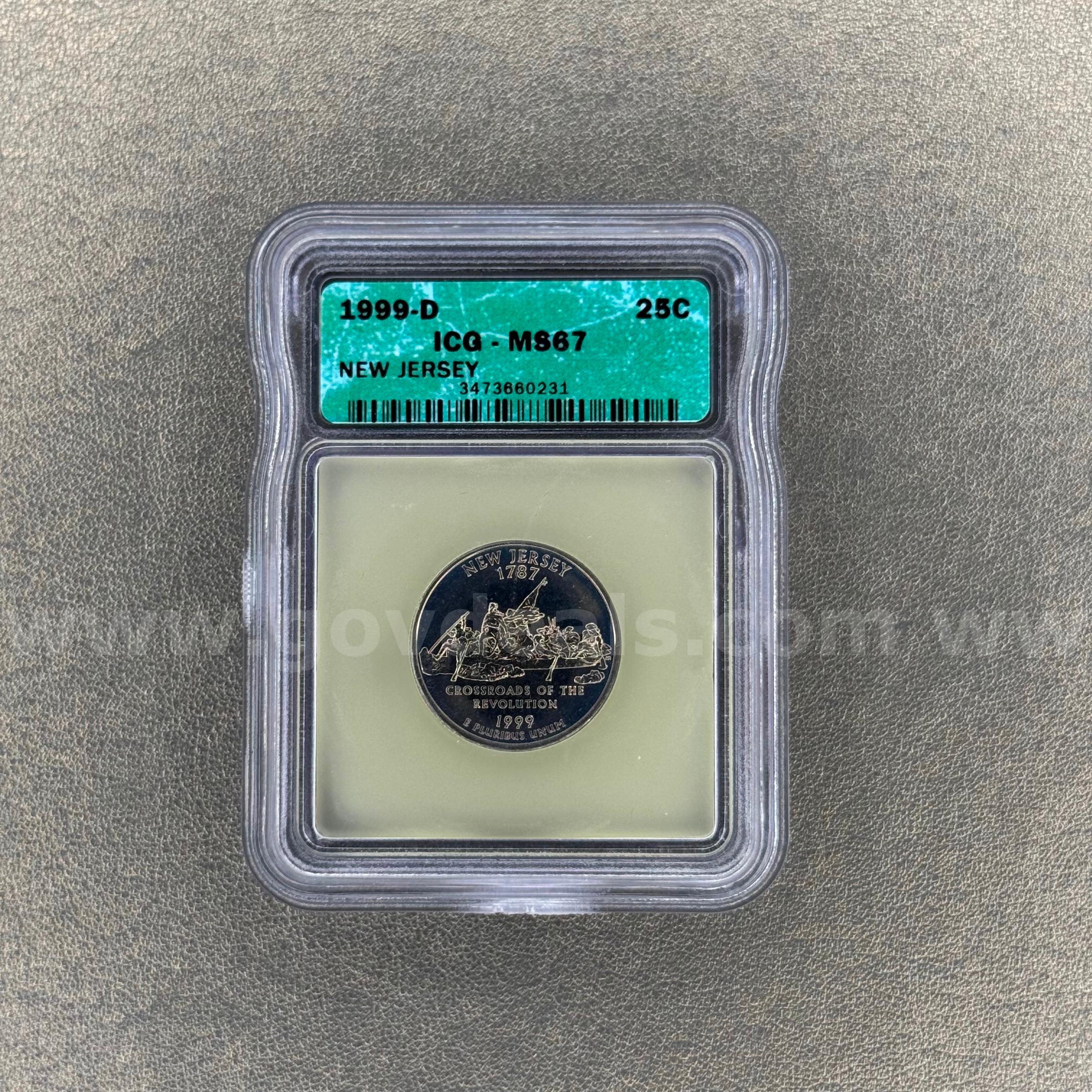 1999-D MS67 New Jersey Quarter   Government Surplus Auction - Primary Photo