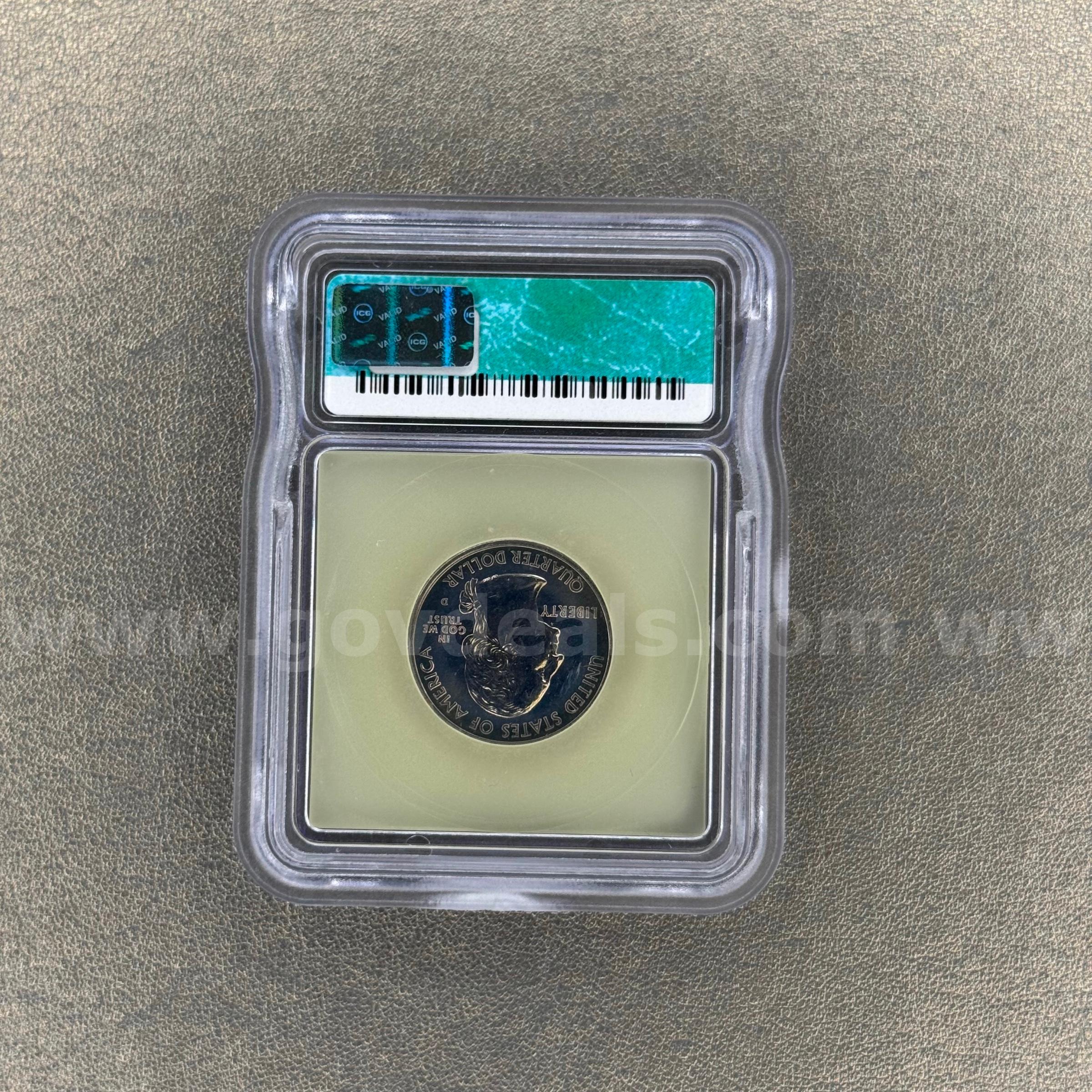 1999-D MS67 New Jersey Quarter   Government Surplus Auction - Photo #2