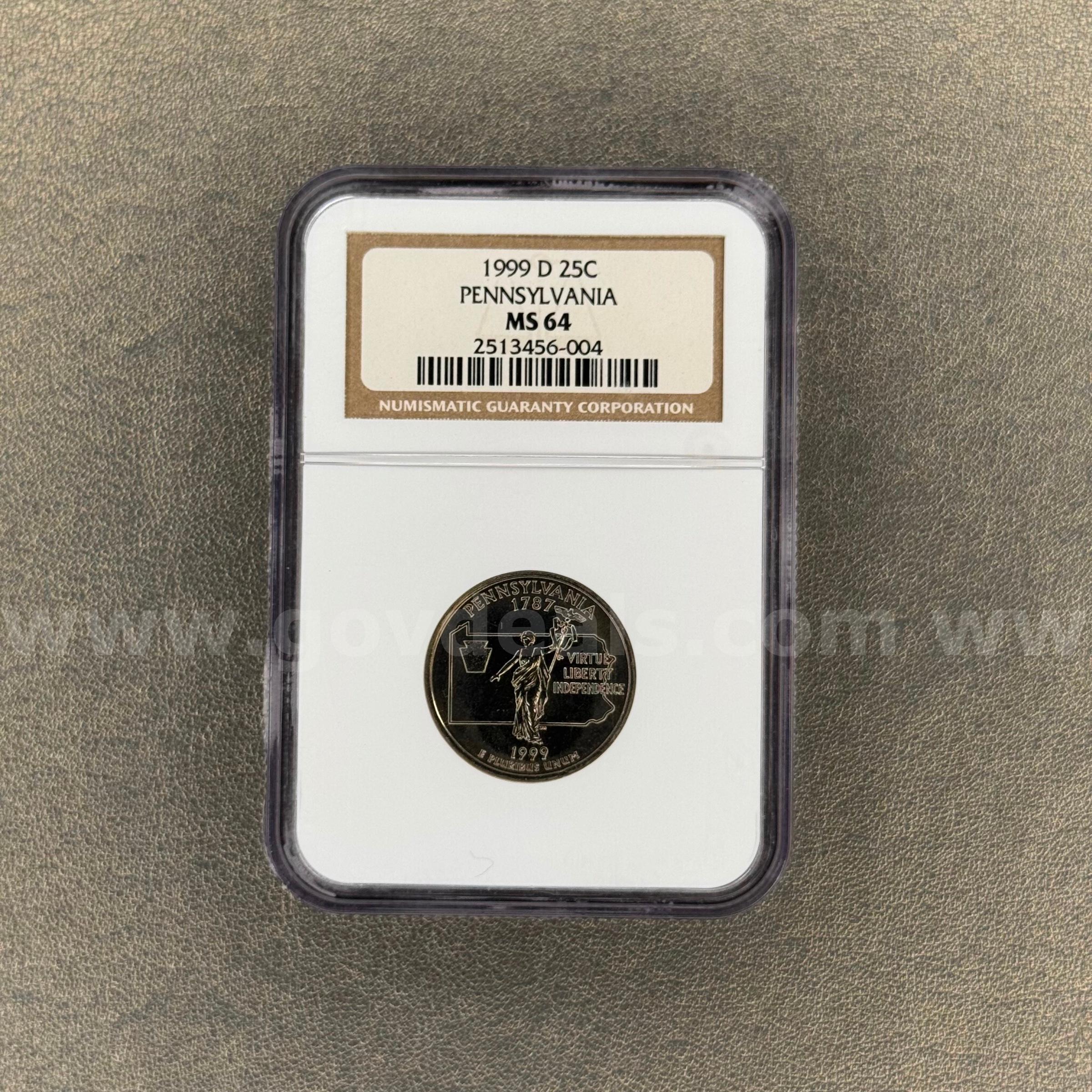 1999 D MS64 Pennsylvania   Government Surplus Auction - Primary Photo