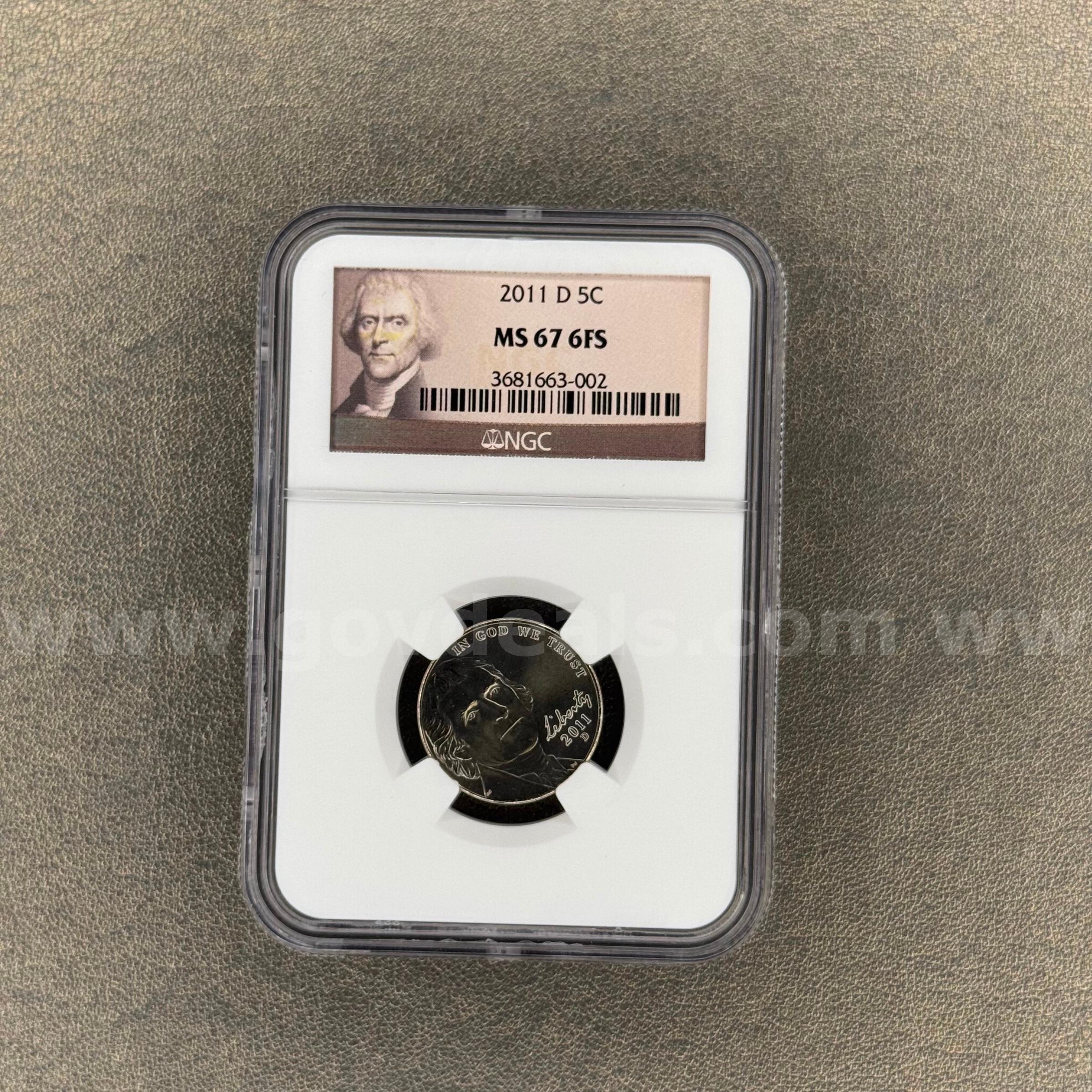 2011 MS67 Nickel   Government Surplus Auction - Primary Photo