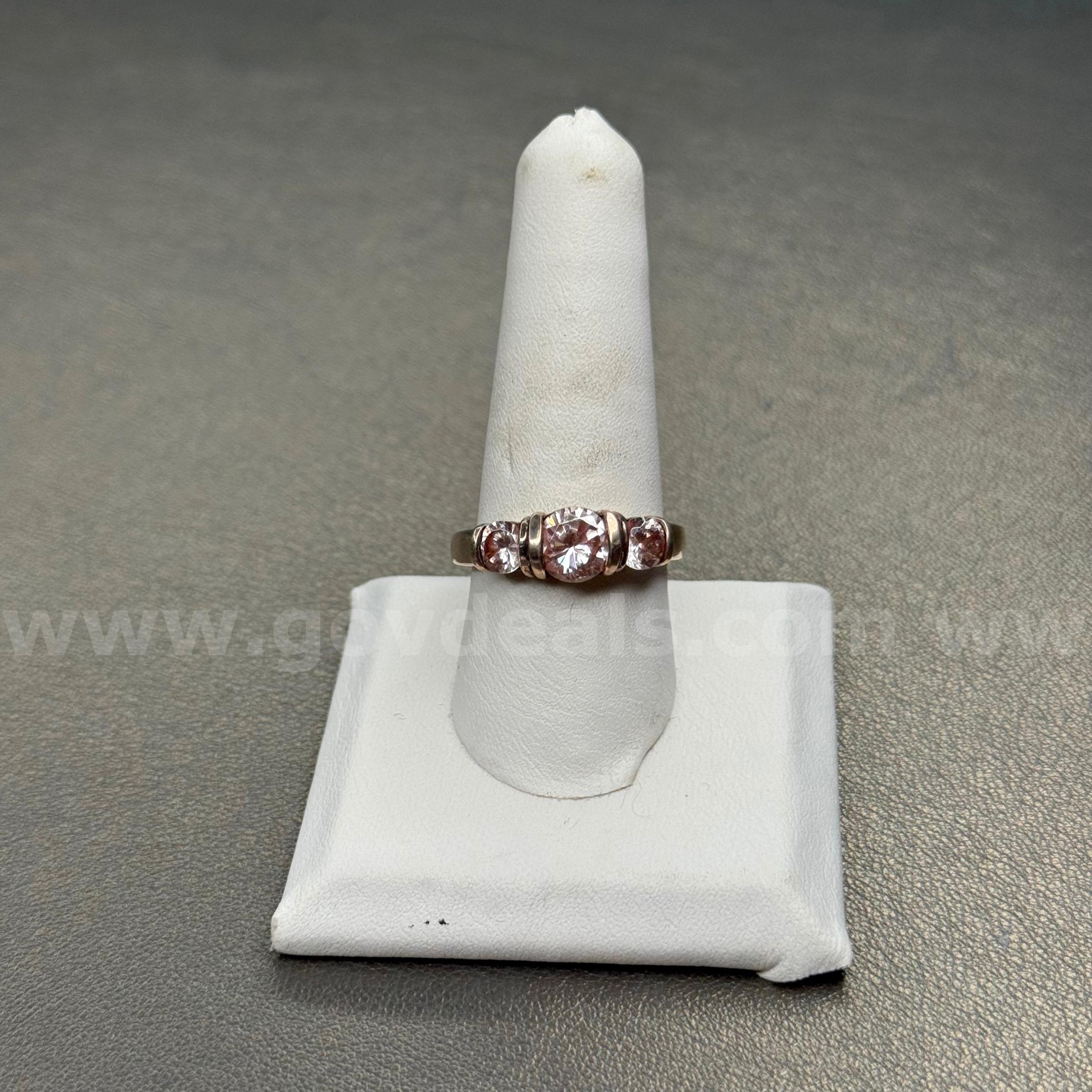 Silver 925 Ring with White Stones  925 Government Surplus Auction - Primary Photo