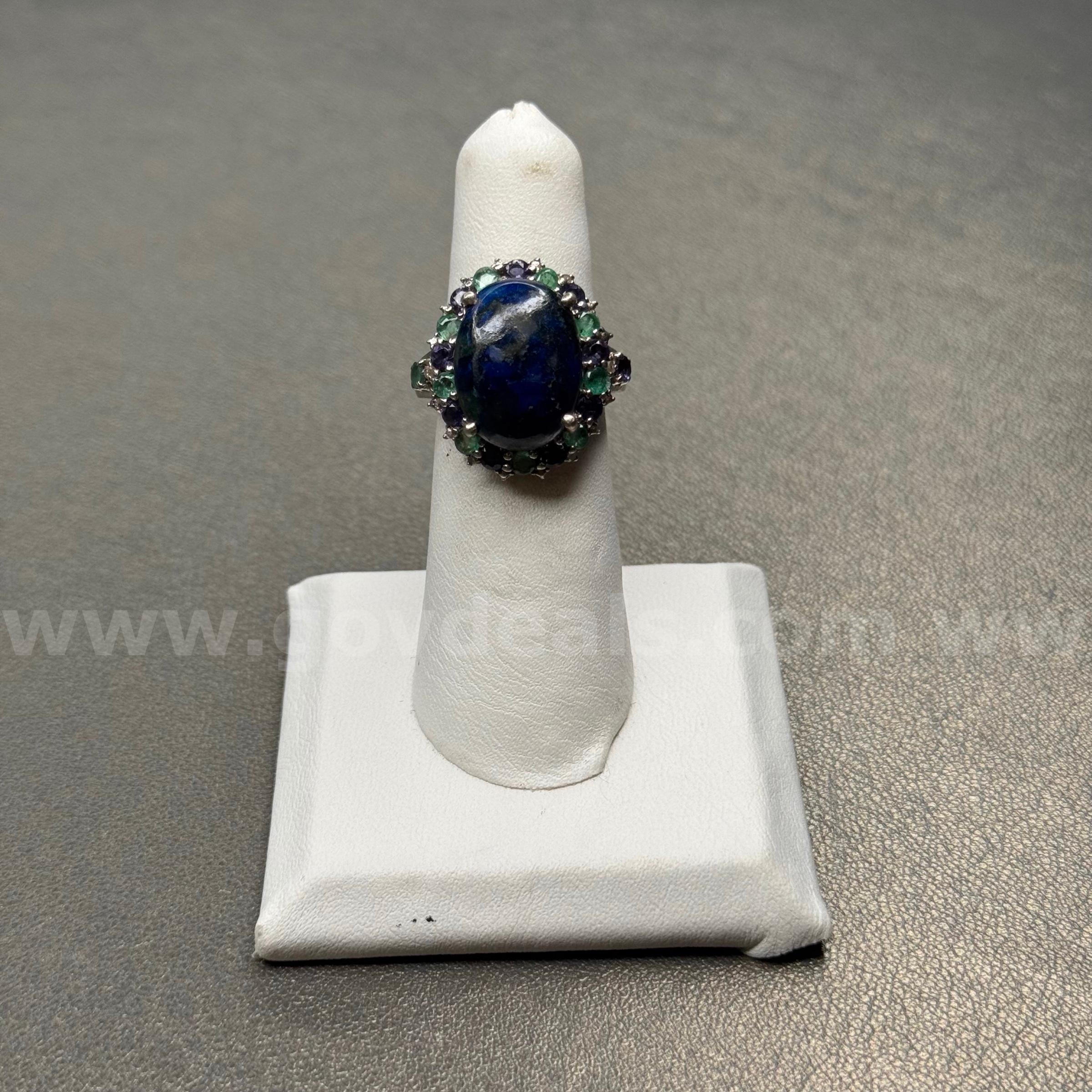 Silver 925 Ring with Blue Stone