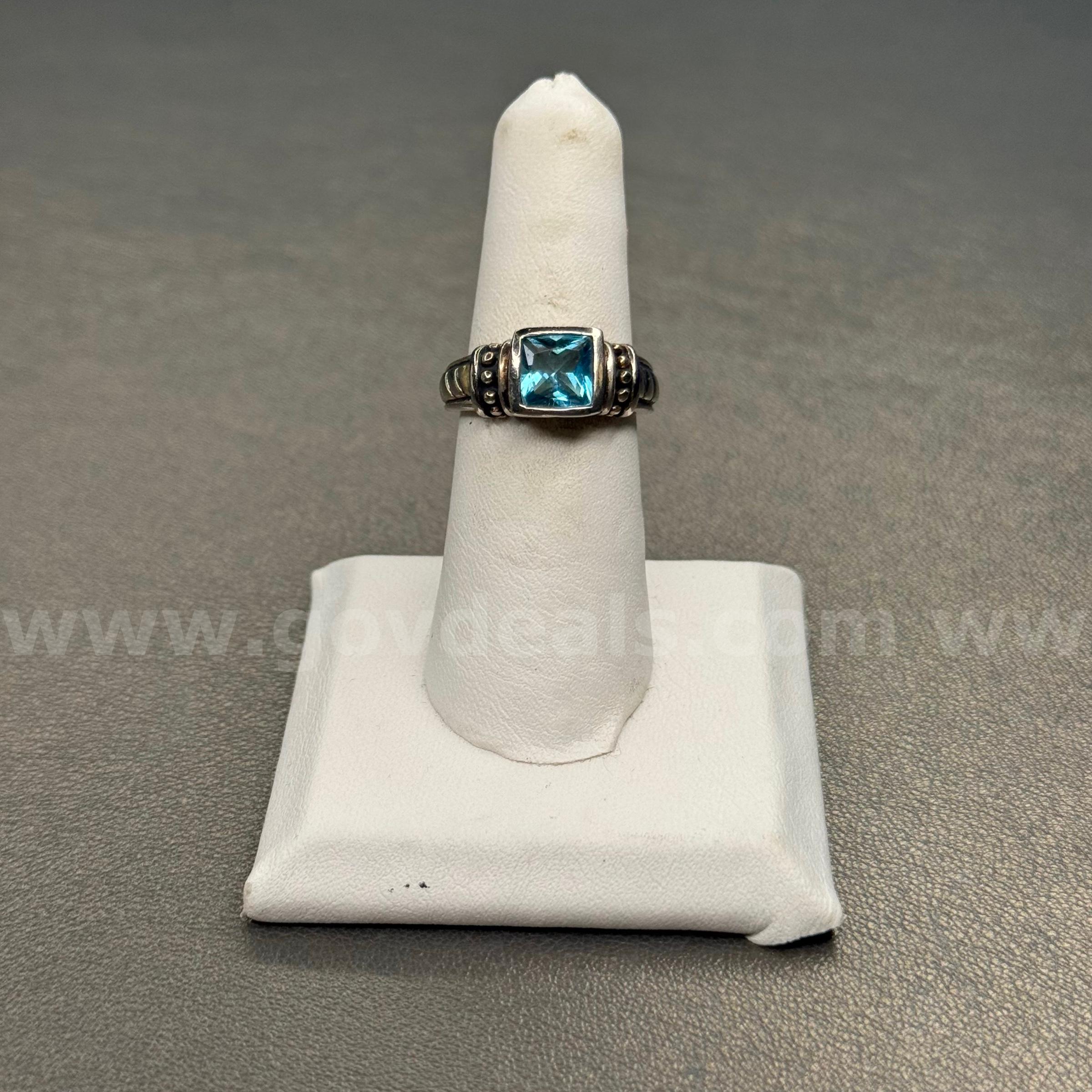 Silver 925 Ring with Blue Stone