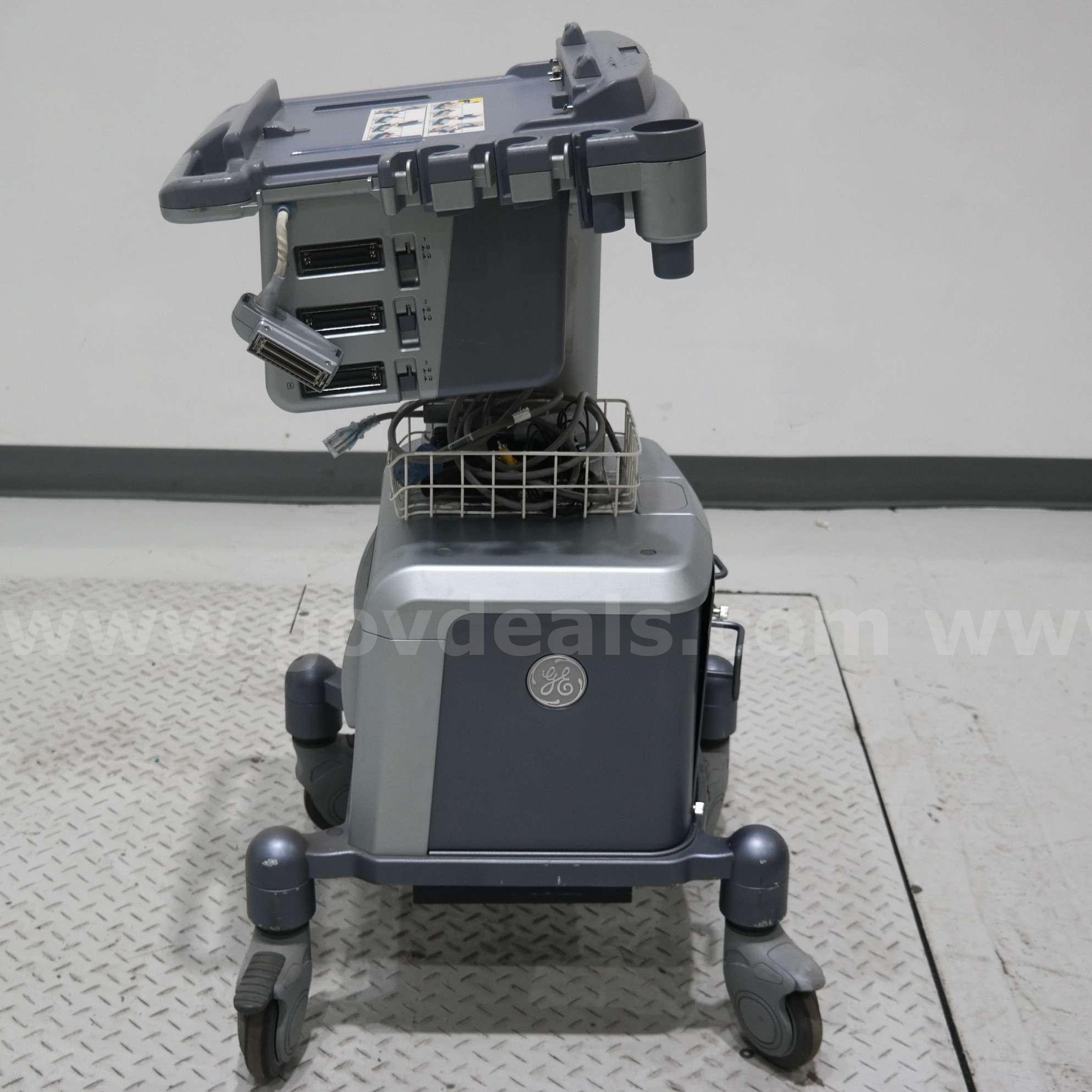 GE Ultrasound Mobile Docking Cart w/ Printer, DVD-R and 3 Probe Ports GE LOGIQ e Government Surplus Auction - Photo #3