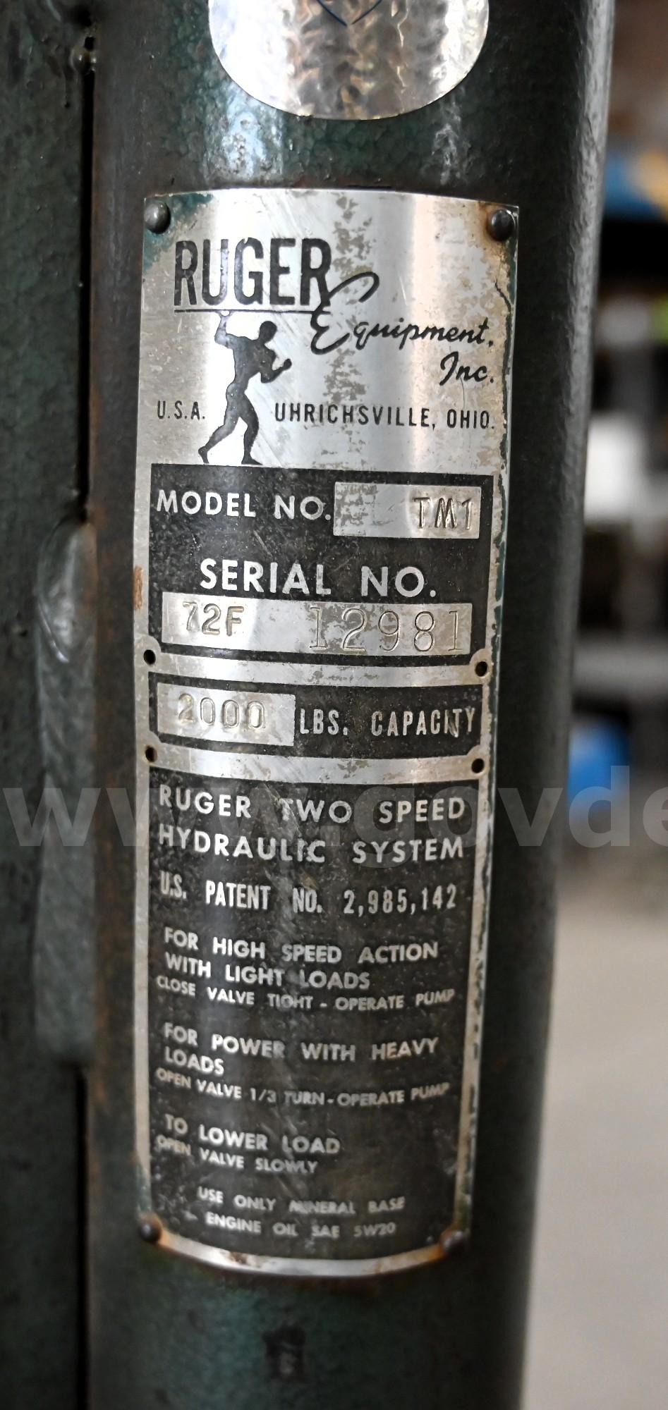 Ruger Floor Crane Ruger TM1 Government Surplus Auction - Photo #6