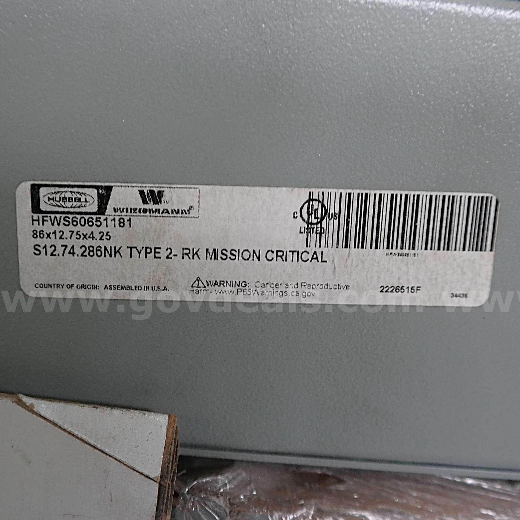 LOT OF (27) Hubbell Carbon Steel Panel Enclosure (Warehouse Grade) Hubbell HFWS60651181 Government Surplus Auction - Photo #4