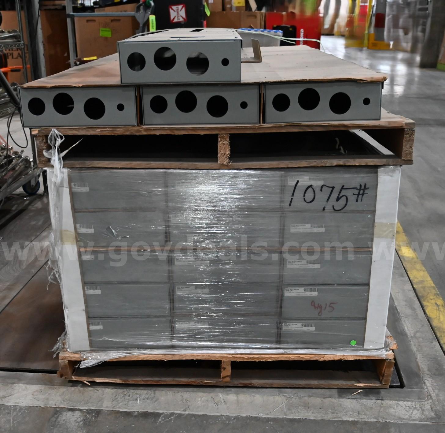 LOT OF (19) Hubbell Carbon Steel Panel Enclosure (Warehouse Grade)