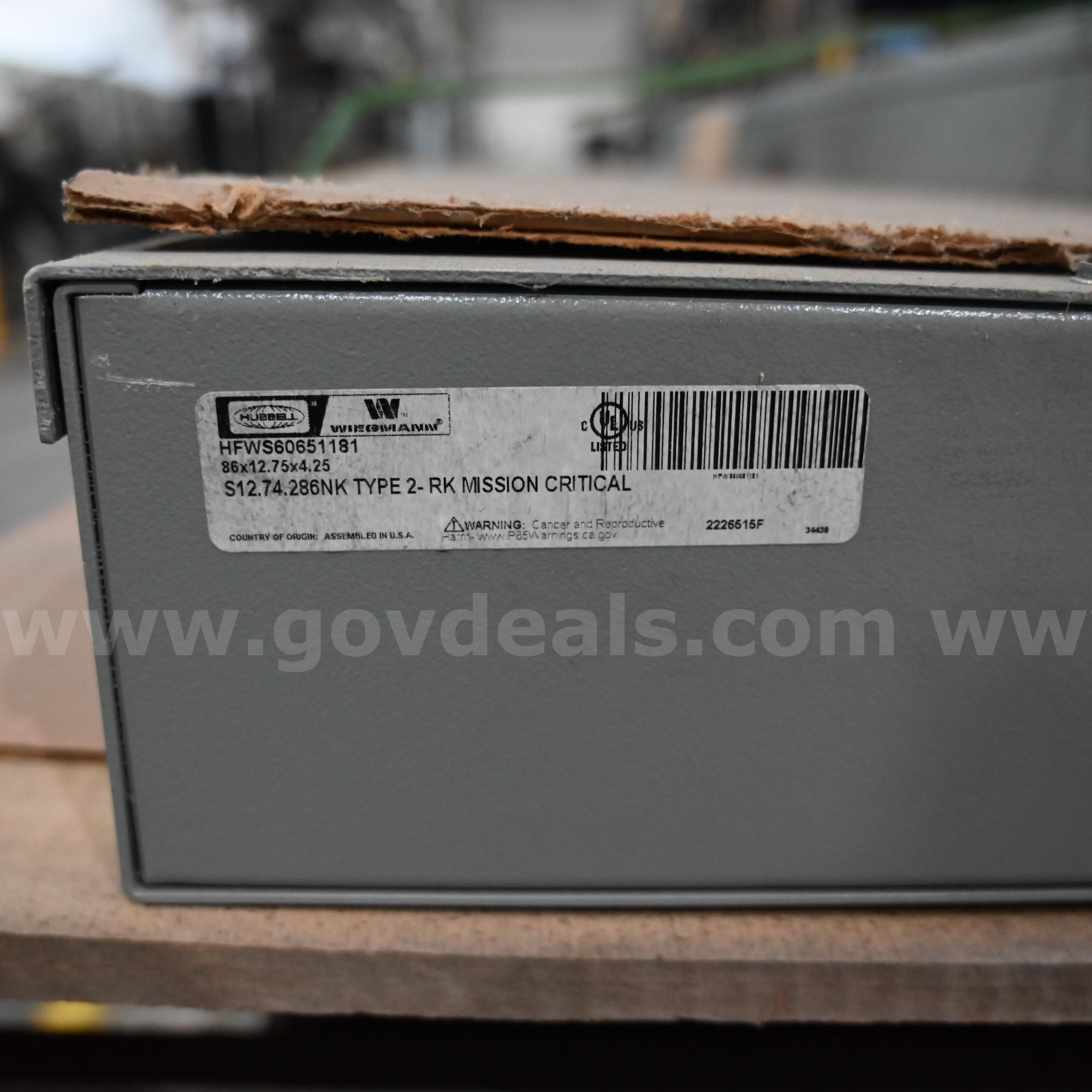 LOT OF (19) Hubbell Carbon Steel Panel Enclosure (Warehouse Grade) Hubbell HFWS60651181 Government Surplus Auction - Photo #3