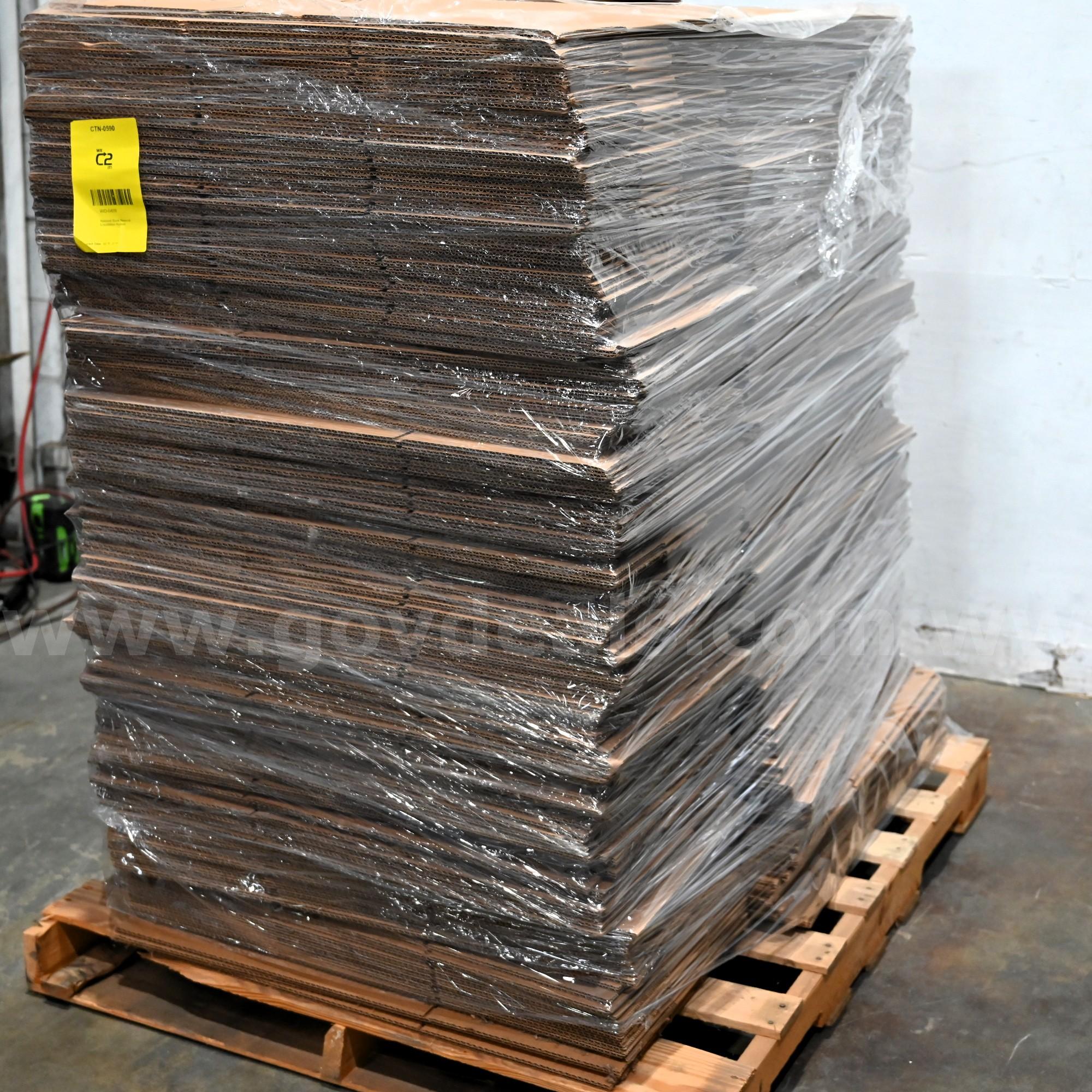 LOT OF (422) Cardboard Packing Boxes  422 Government Surplus Auction - Photo #2