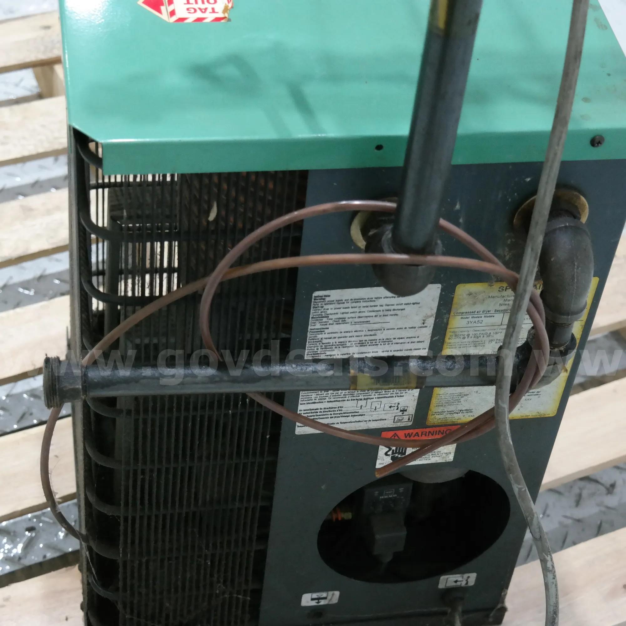 Speedaire Non-Cycling Refrigerated Compressed Air Dryer Speedaire 3YA52 Government Surplus Auction - Photo #4