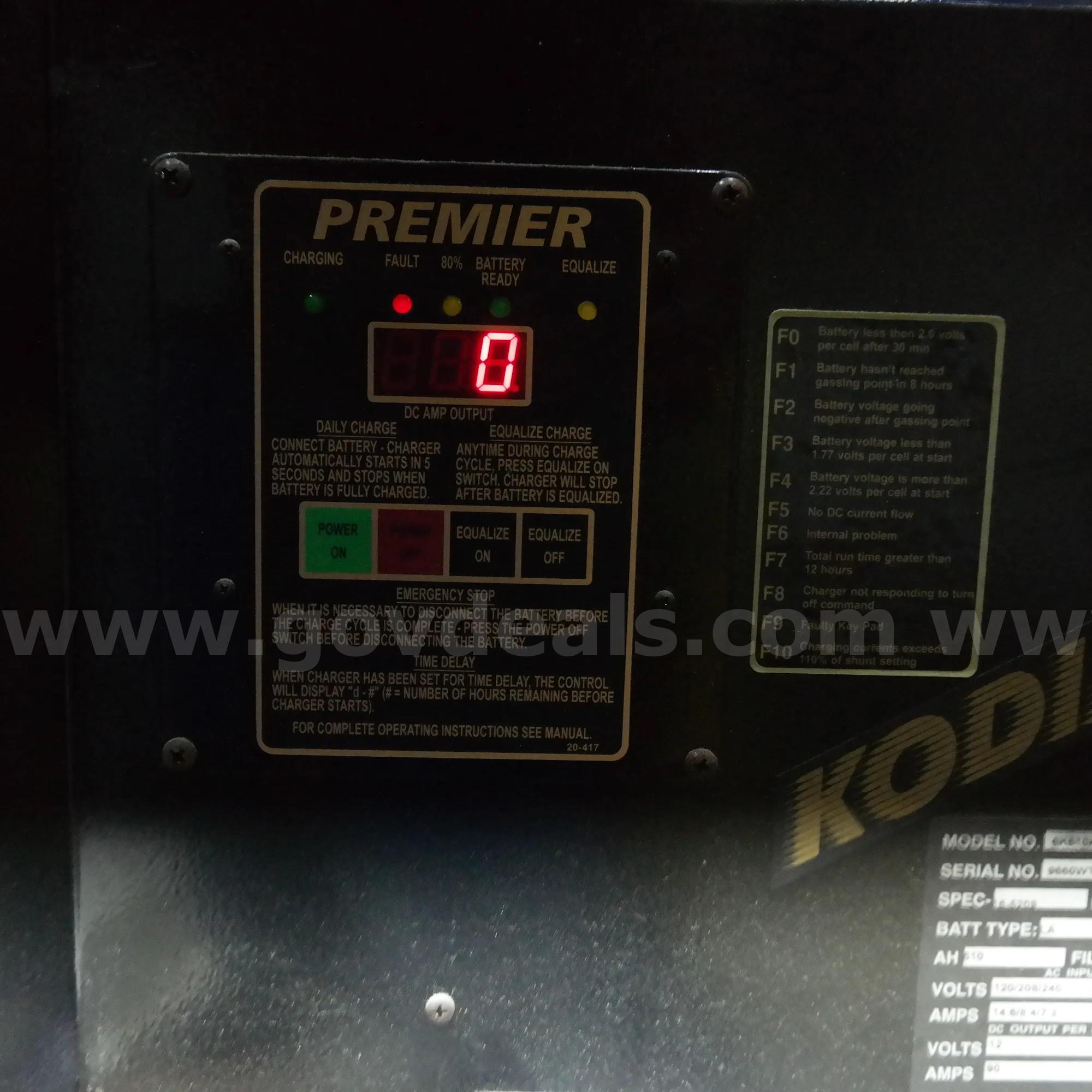 Kodiak Industrial Forklift Battery Charger Kodiak Charger Government Surplus Auction - Photo #5