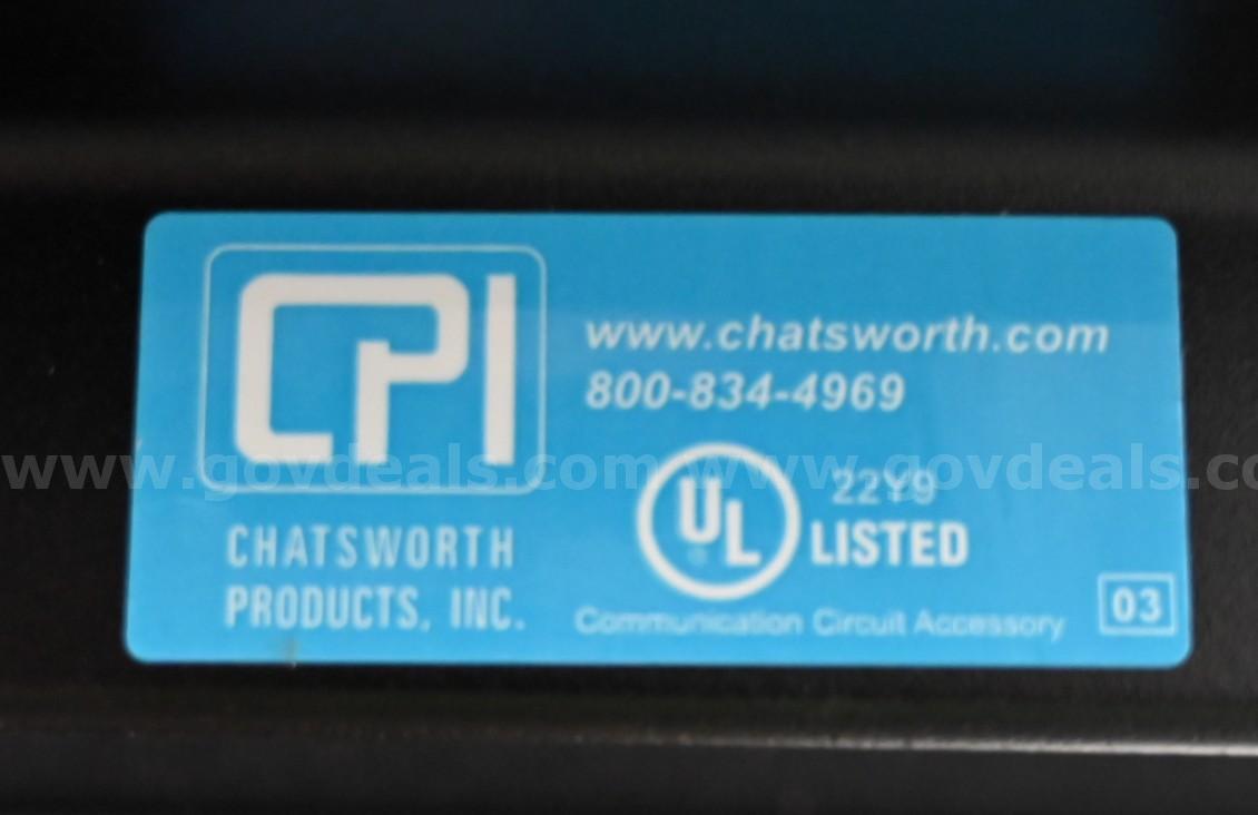 LOT OF (2) CPI 19" 38U Server Rack Cabinet Heavy Duty CPI 48353-701 Government Surplus Auction - Photo #4