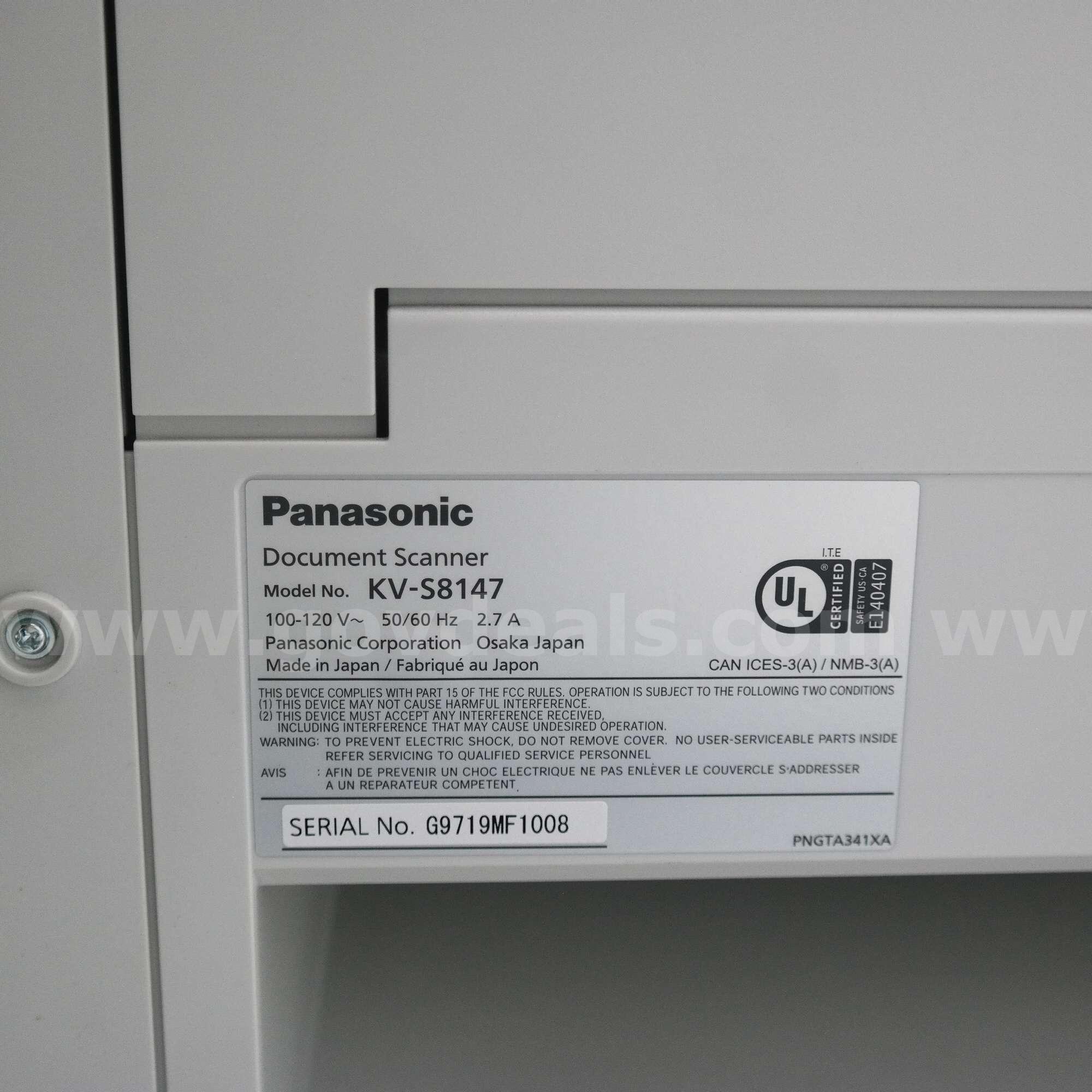 Panasonic High Volume Production A3 Document Scanner (PARTS OR REPAIR) Panasonic KV-S8147 Government Surplus Auction - Photo #4