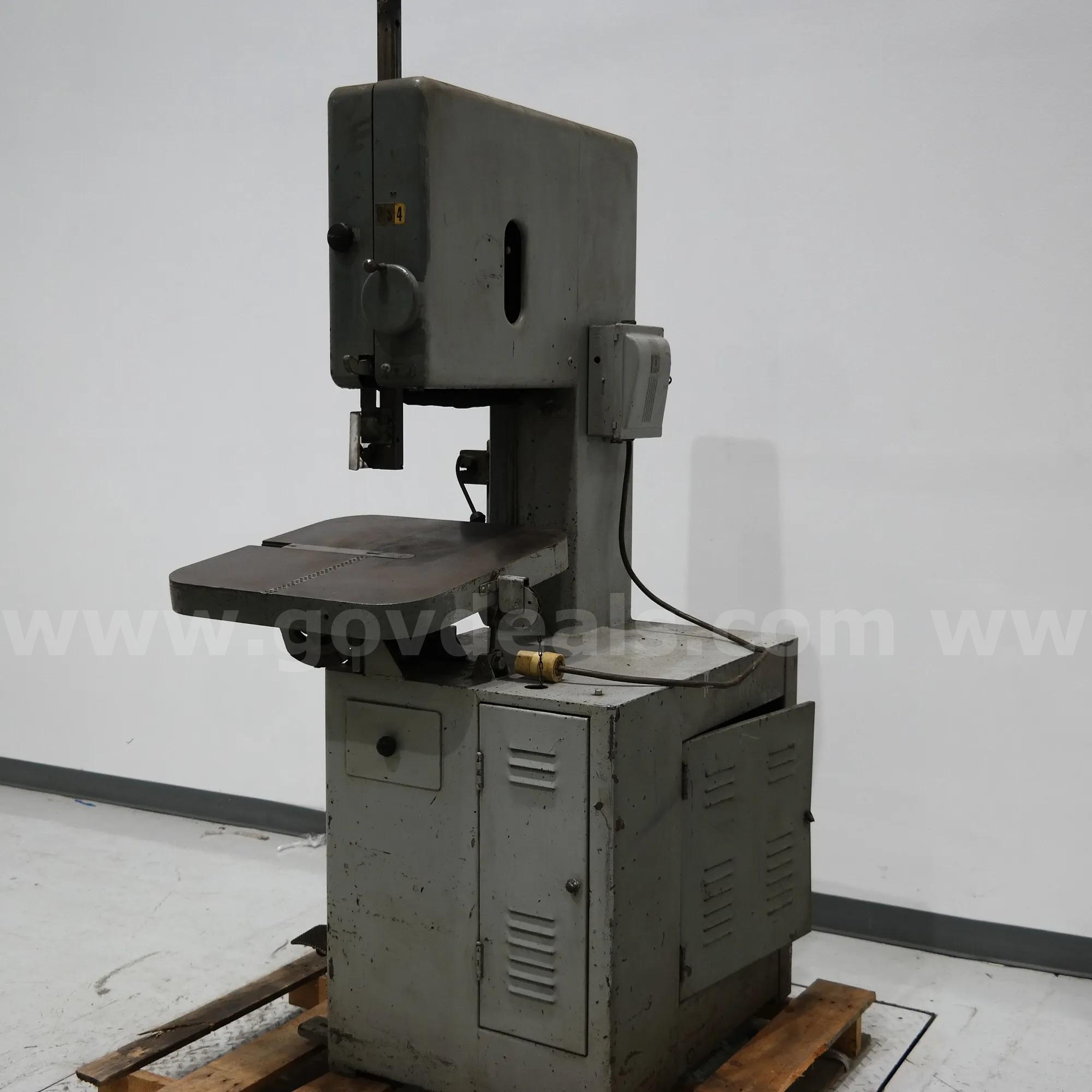 Grob Brothers 18" Vertical Band Saw (PARTS OR REPAIR) - Ending Soon Surplus