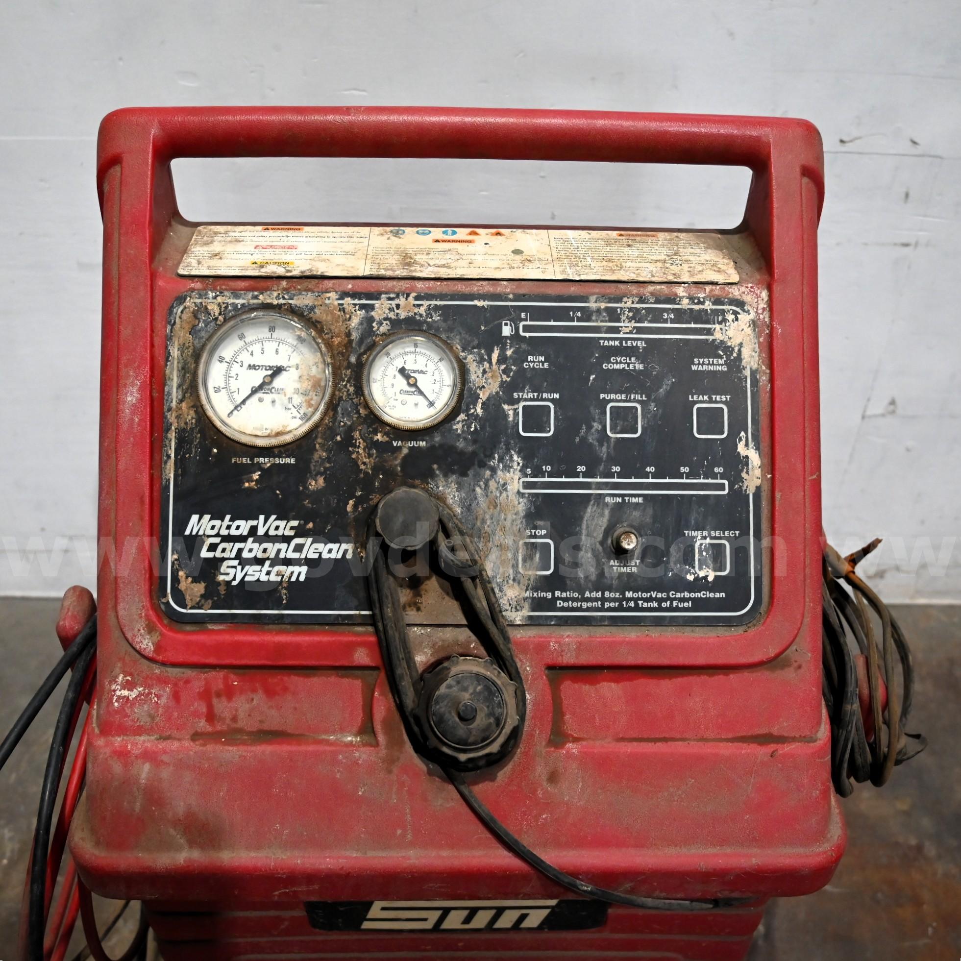 Sun MotorVac Carbon Clean System Sun Electric Corporation EEFS 100A Government Surplus Auction - Photo #2