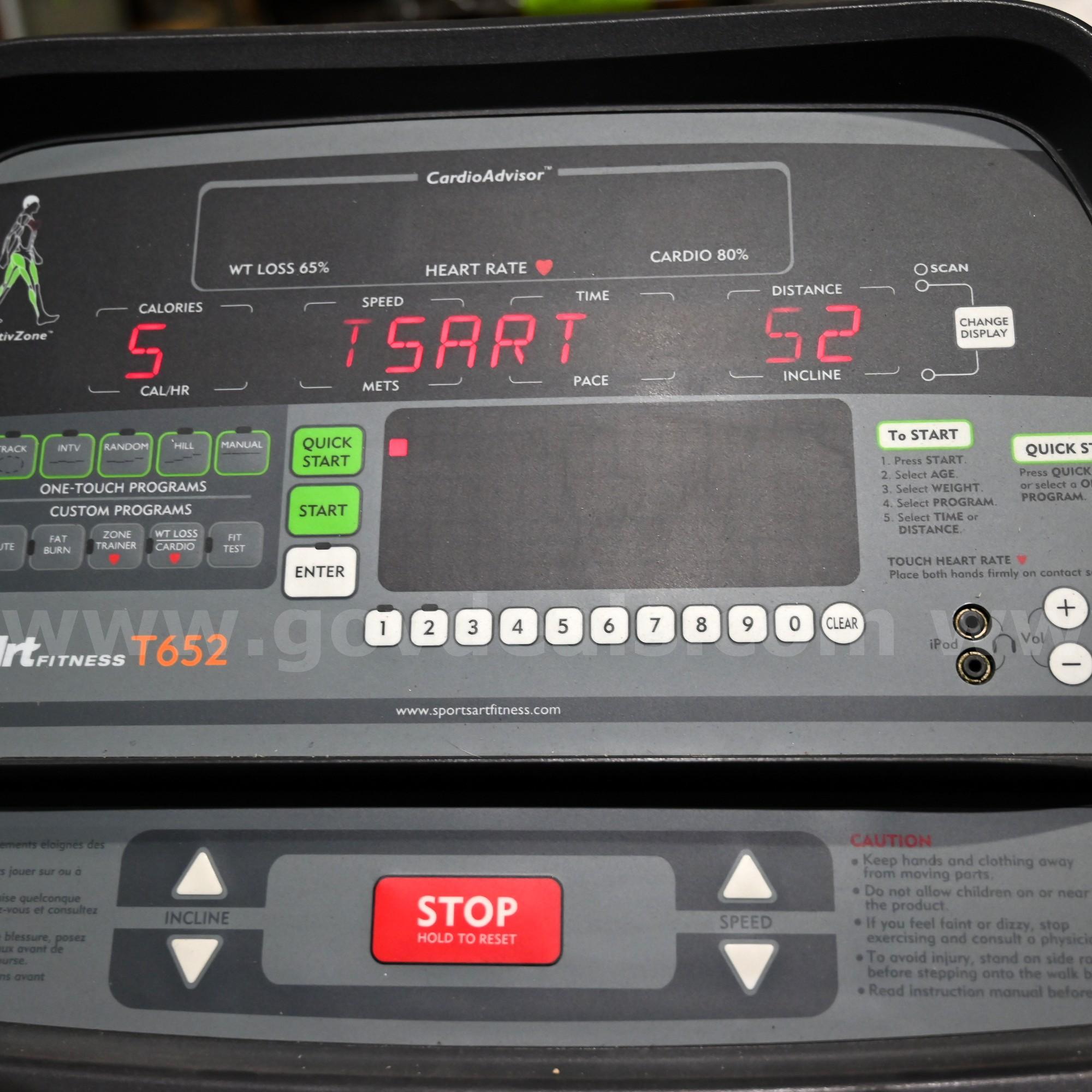 SportsArt Fitness Treadmill Commercial-Grade Used Cardio Machine SportsArt Fitness T652 Government Surplus Auction - Photo #5