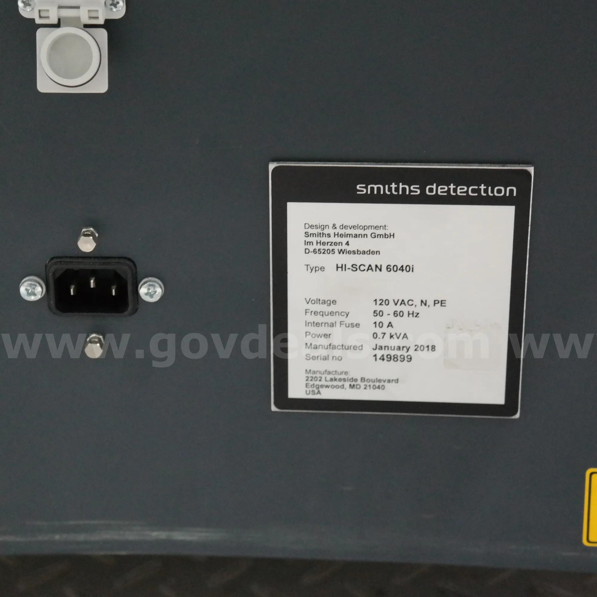 Smiths Security X-Ray Baggage Scanner - PARTS/REPAIR Smiths Hi-Scan 6040i Government Surplus Auction - Photo #6