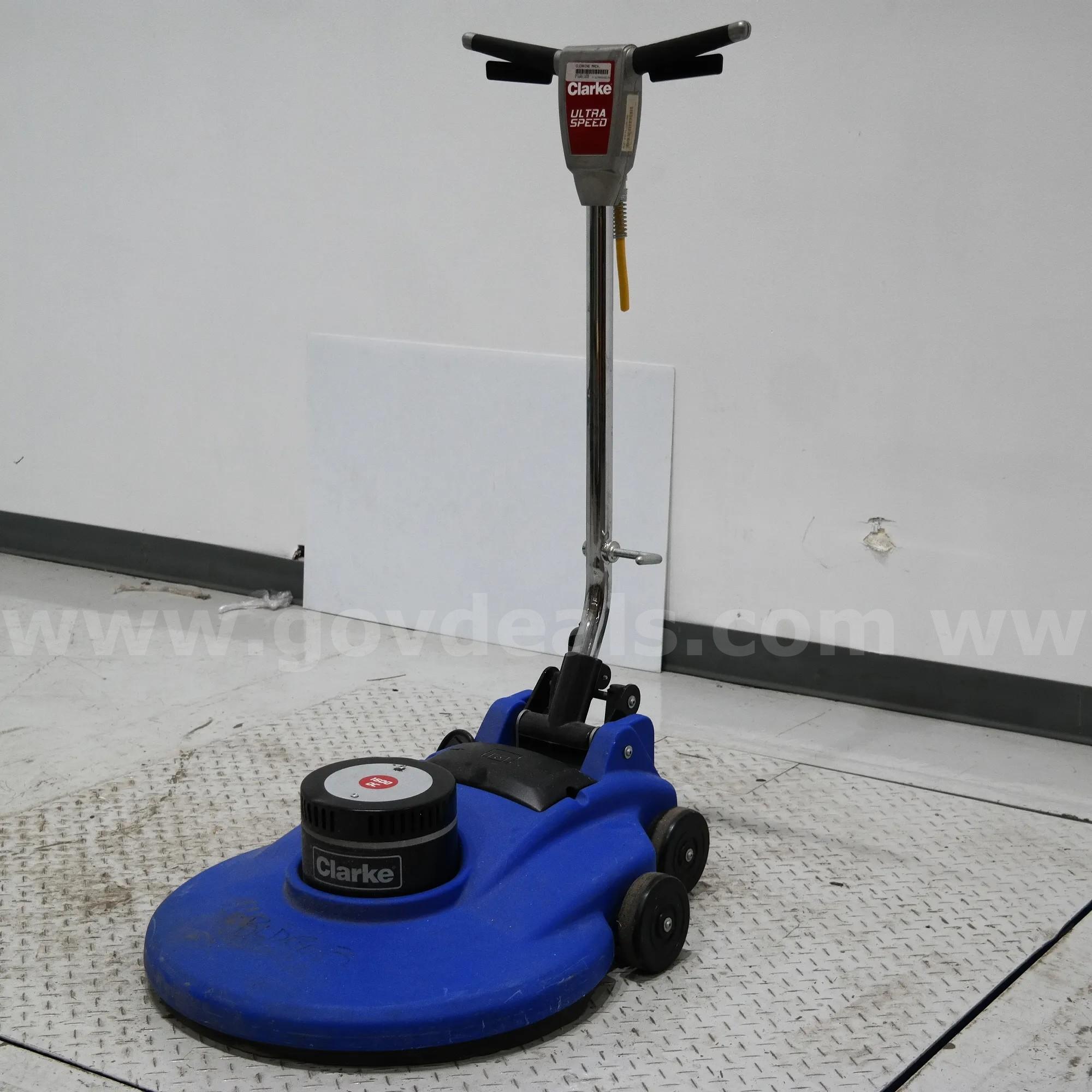 LOT OF (2) Clarke Ultra Speed 1500 DC Floor Scrubber Clarke 1500 Government Surplus Auction - Photo #6