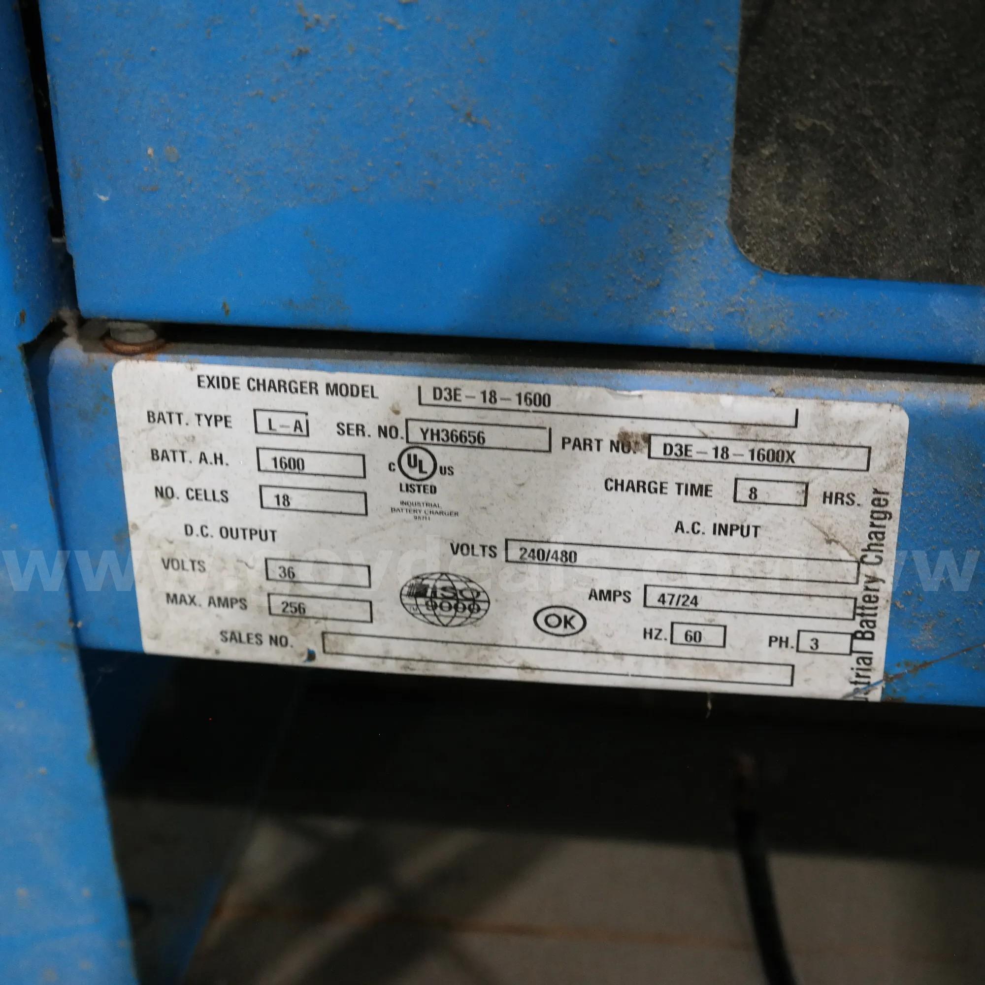 Exide Industrial Depth Battery Charger (Parts or Repair) Exide Charger Government Surplus Auction - Photo #4