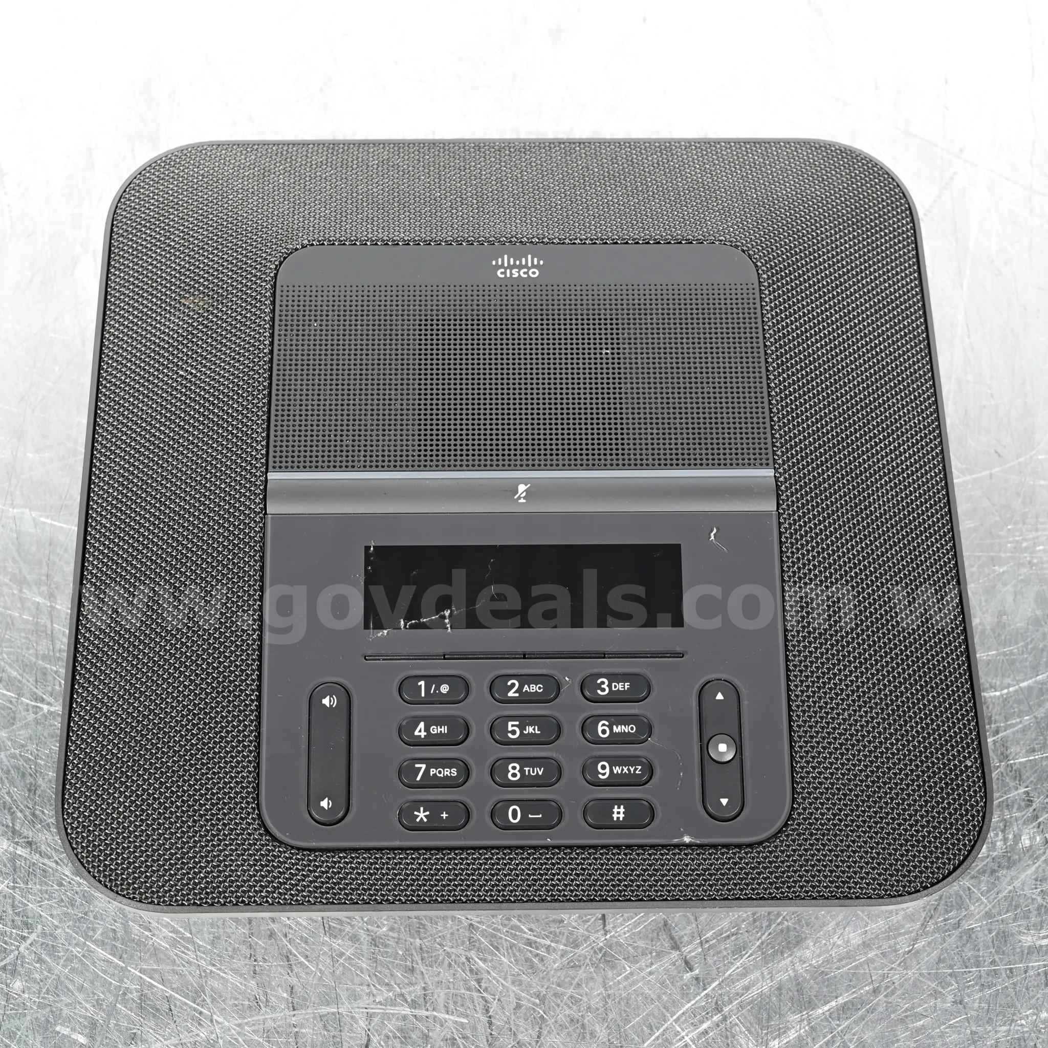 LOT OF (11) Cisco IP Unified Conference Phone Charcoal VoIP SIP PoE 360-Degree Cisco 360 Government Surplus Auction - Photo #4