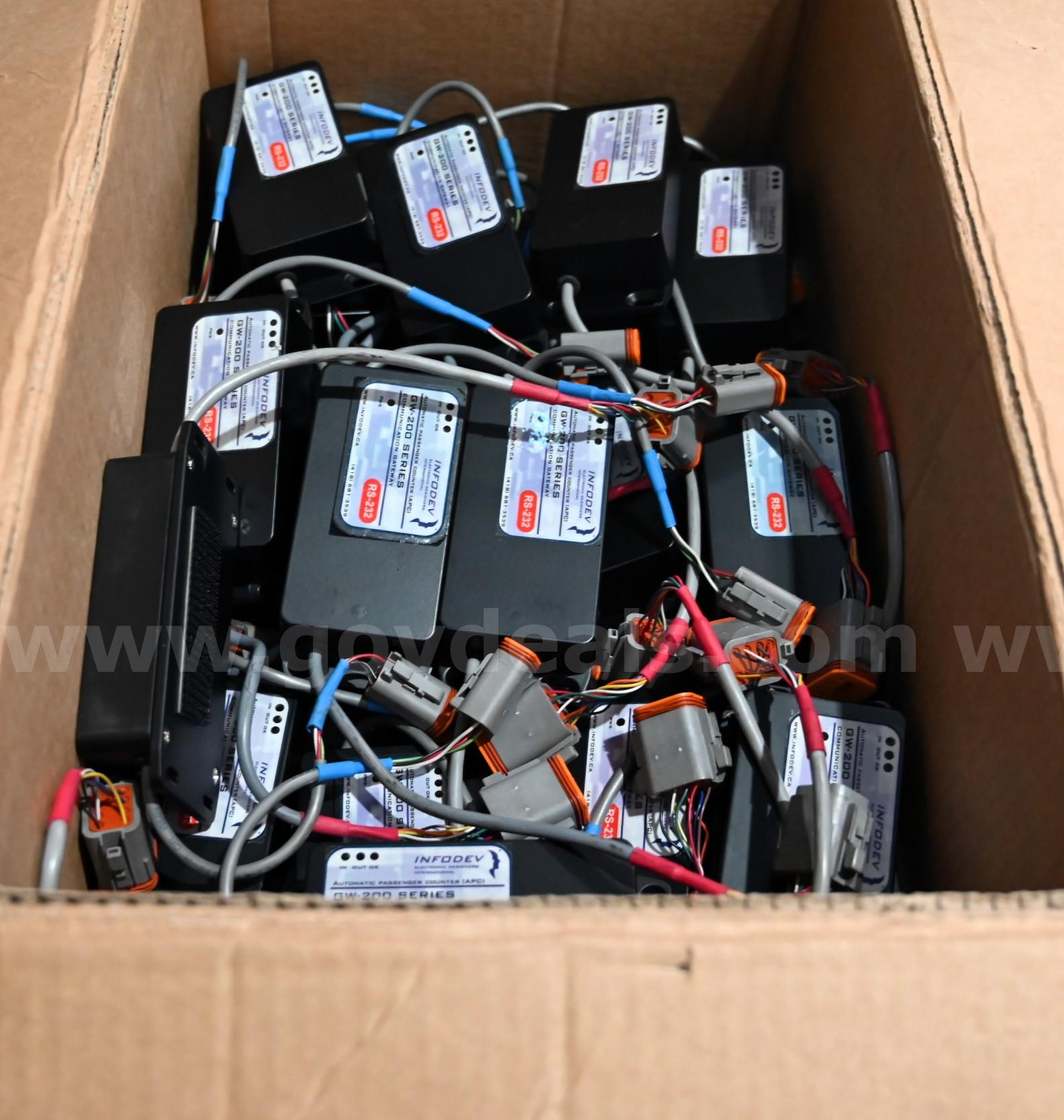 LOT OF (48) Infodev Automatic Passenger Counter Infodev GW-200 Government Surplus Auction - Photo #2