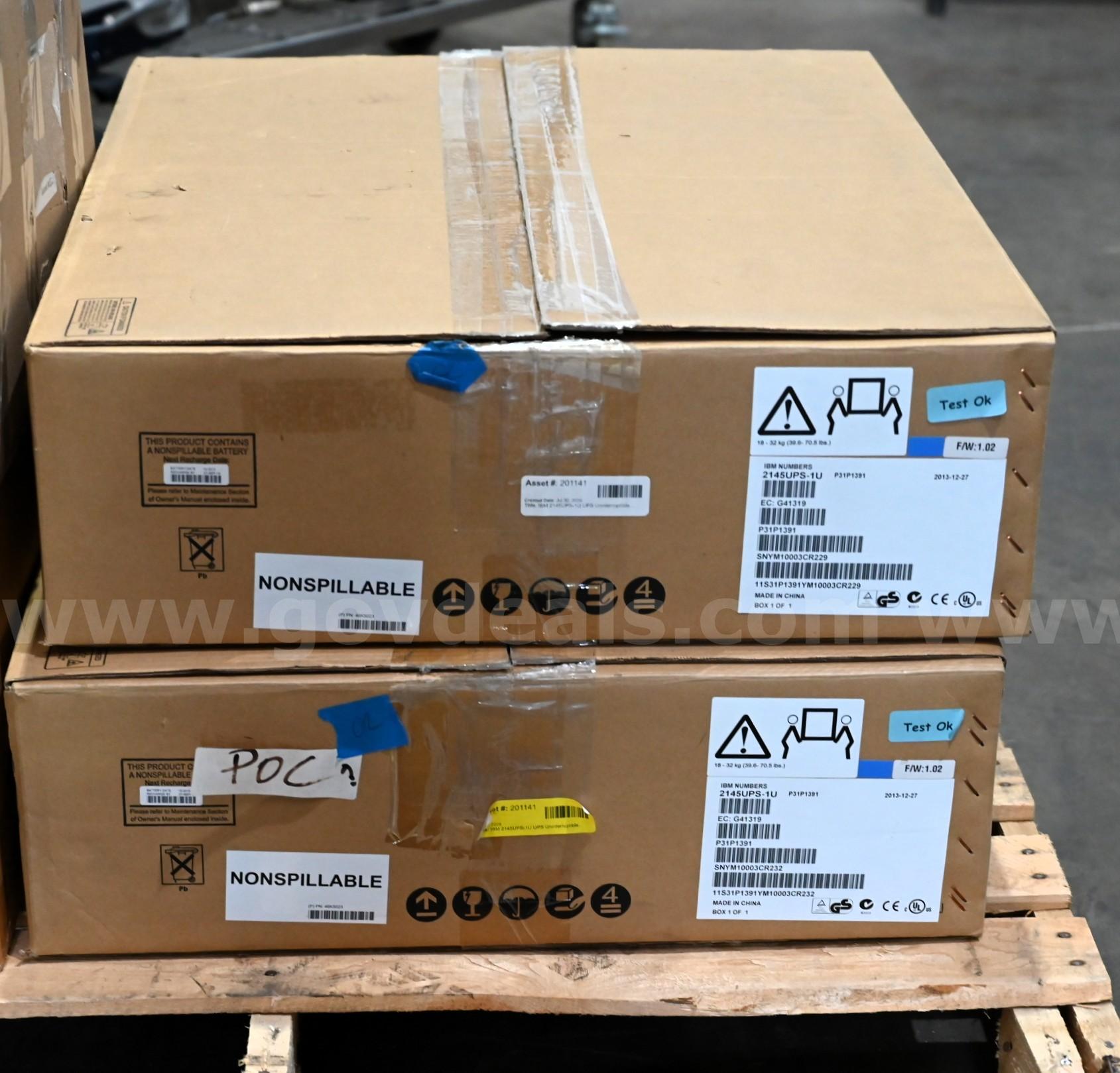 LOT OF (2) IBM UPS Uninterruptible Power Supply