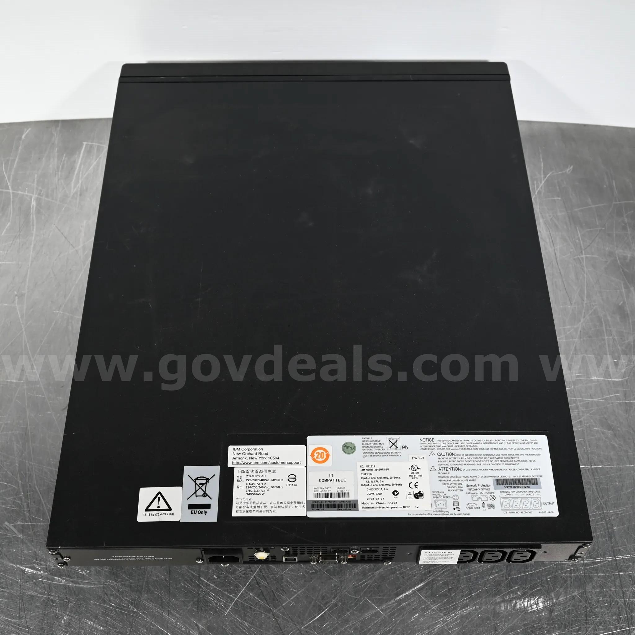 LOT OF (2) IBM UPS Uninterruptible Power Supply IBM 2145UPS-1U Government Surplus Auction - Photo #3