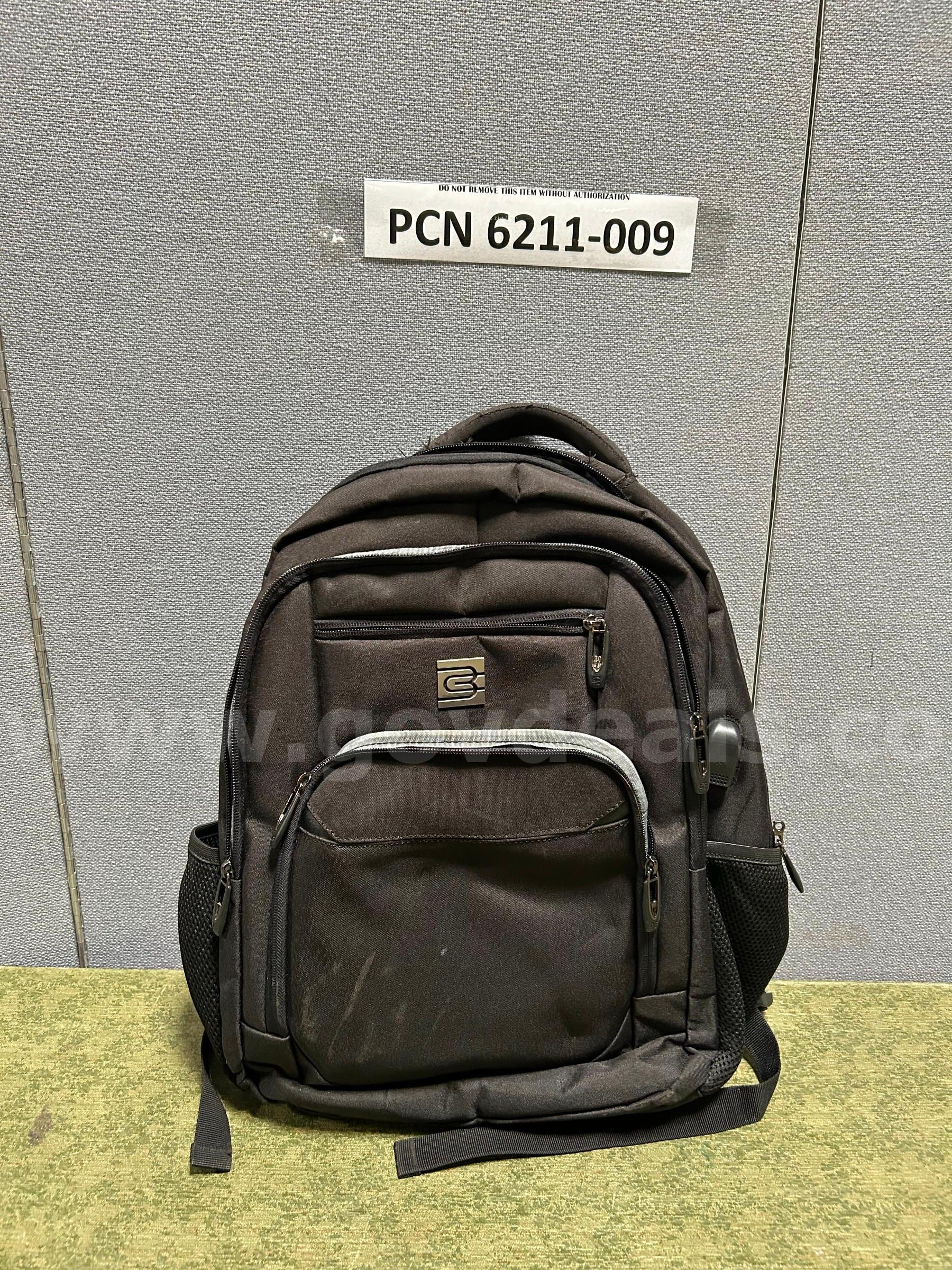 Backpack, 3-Compartments, Black