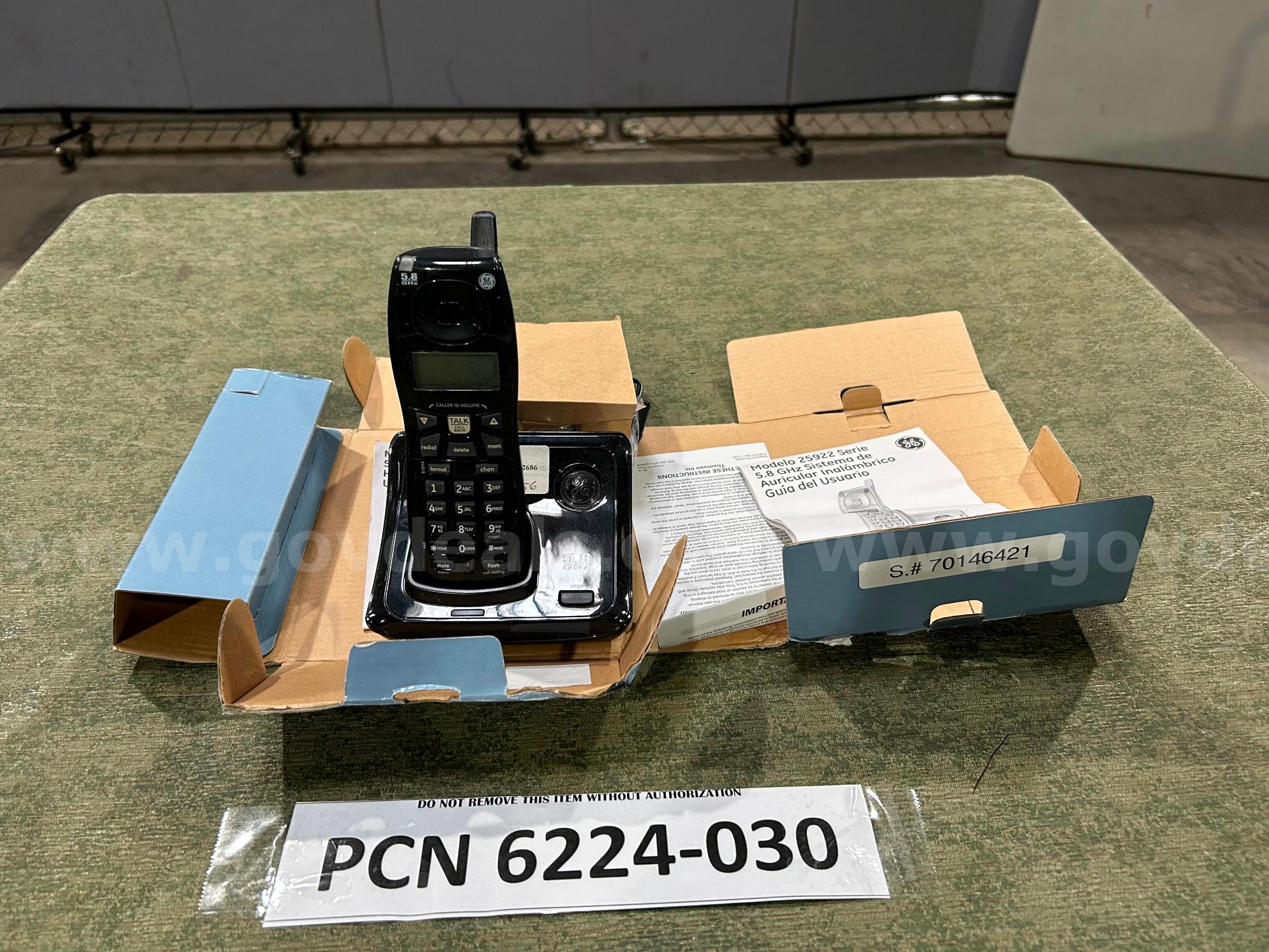 Phone, Cordless, GE, 5.8 GHZ   Government Surplus Auction - Primary Photo