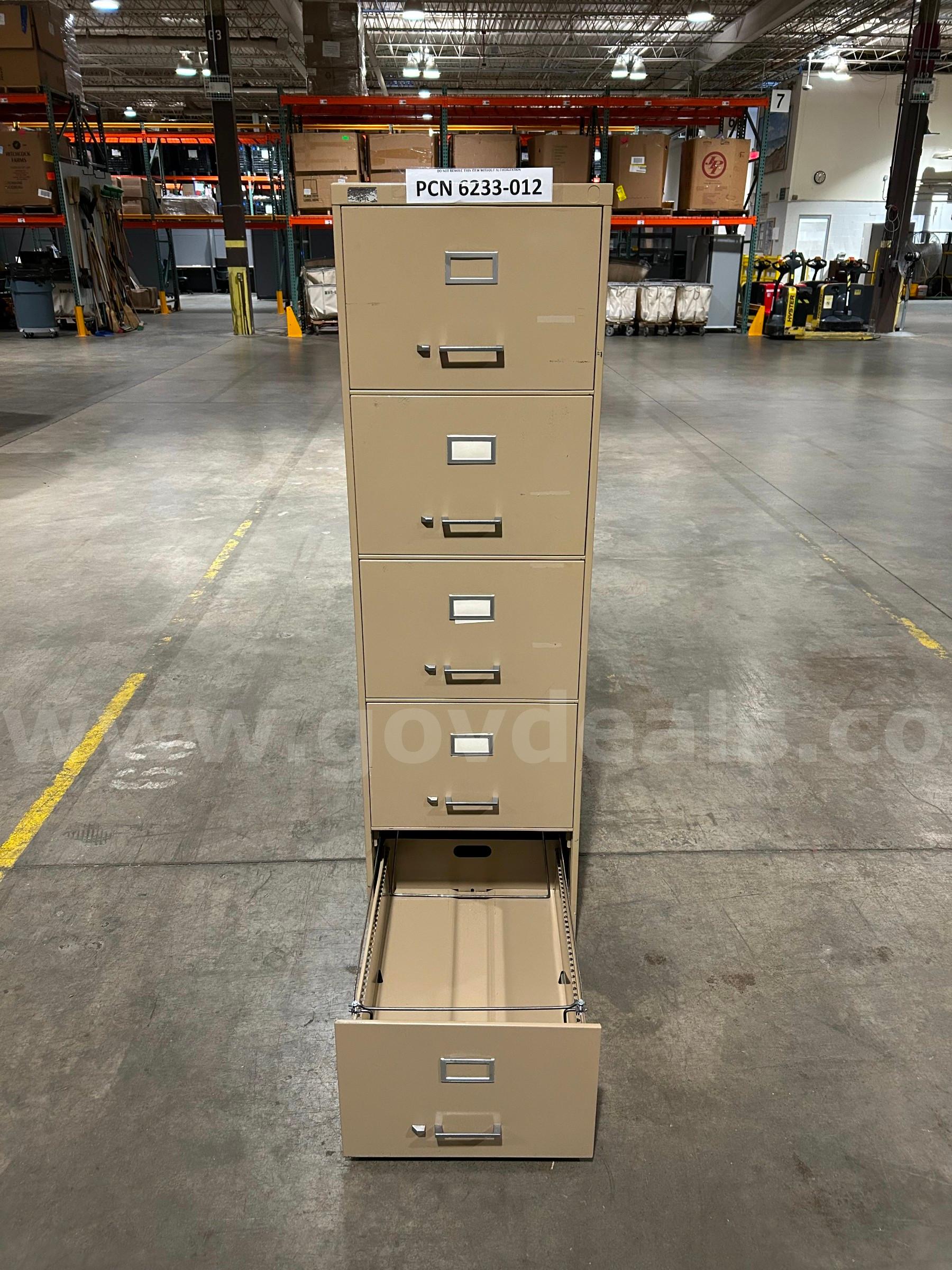 Filing Cabinet, 5-Drawers, Metal   Government Surplus Auction - Photo #5