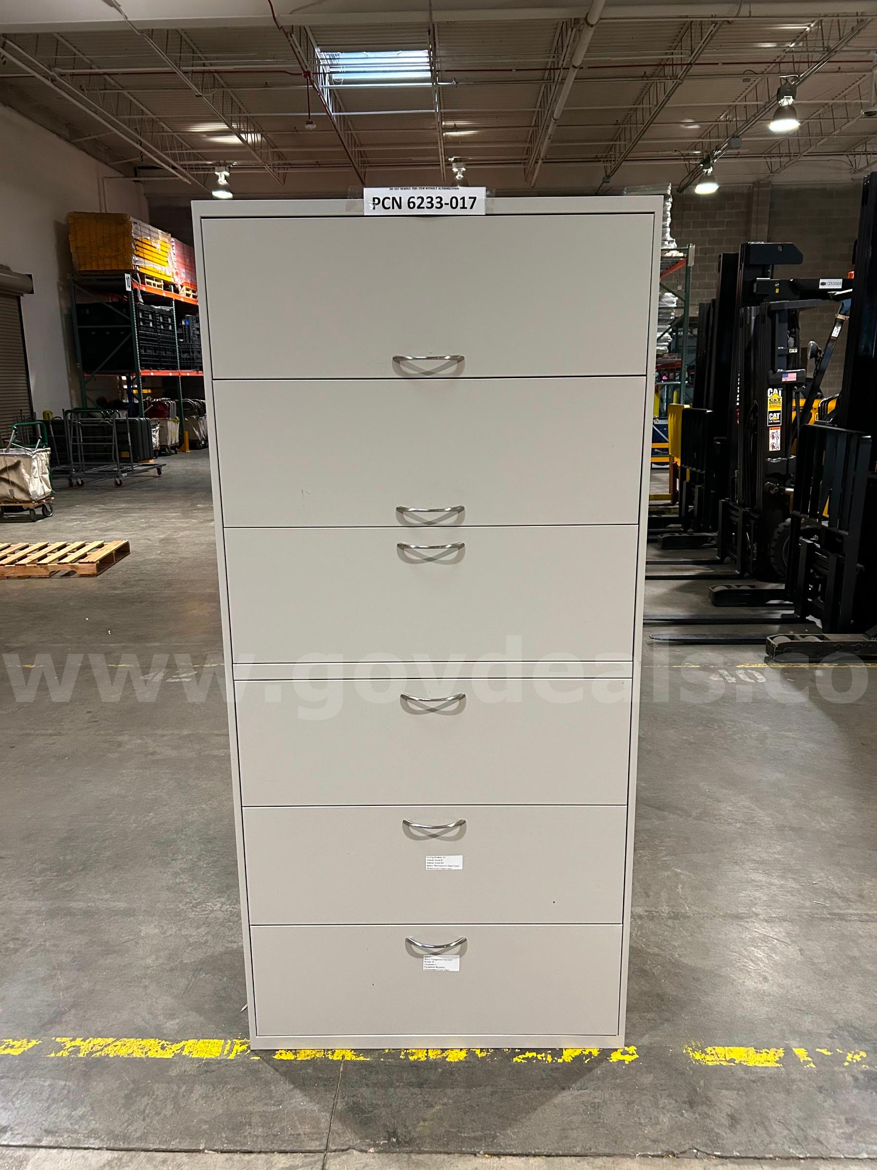 Filing Cabinet, 6-Drawers, Metal