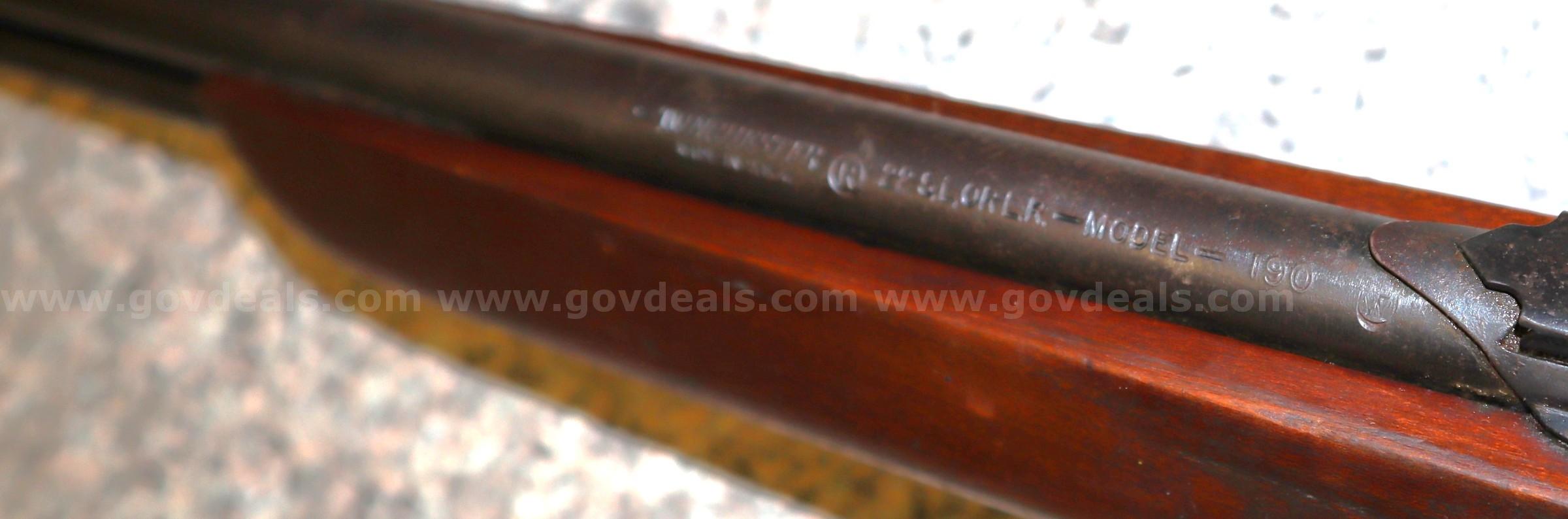 Winchester Model 190 .22 Caliber Rifle Winchester 190 Government Surplus Auction - Photo #2