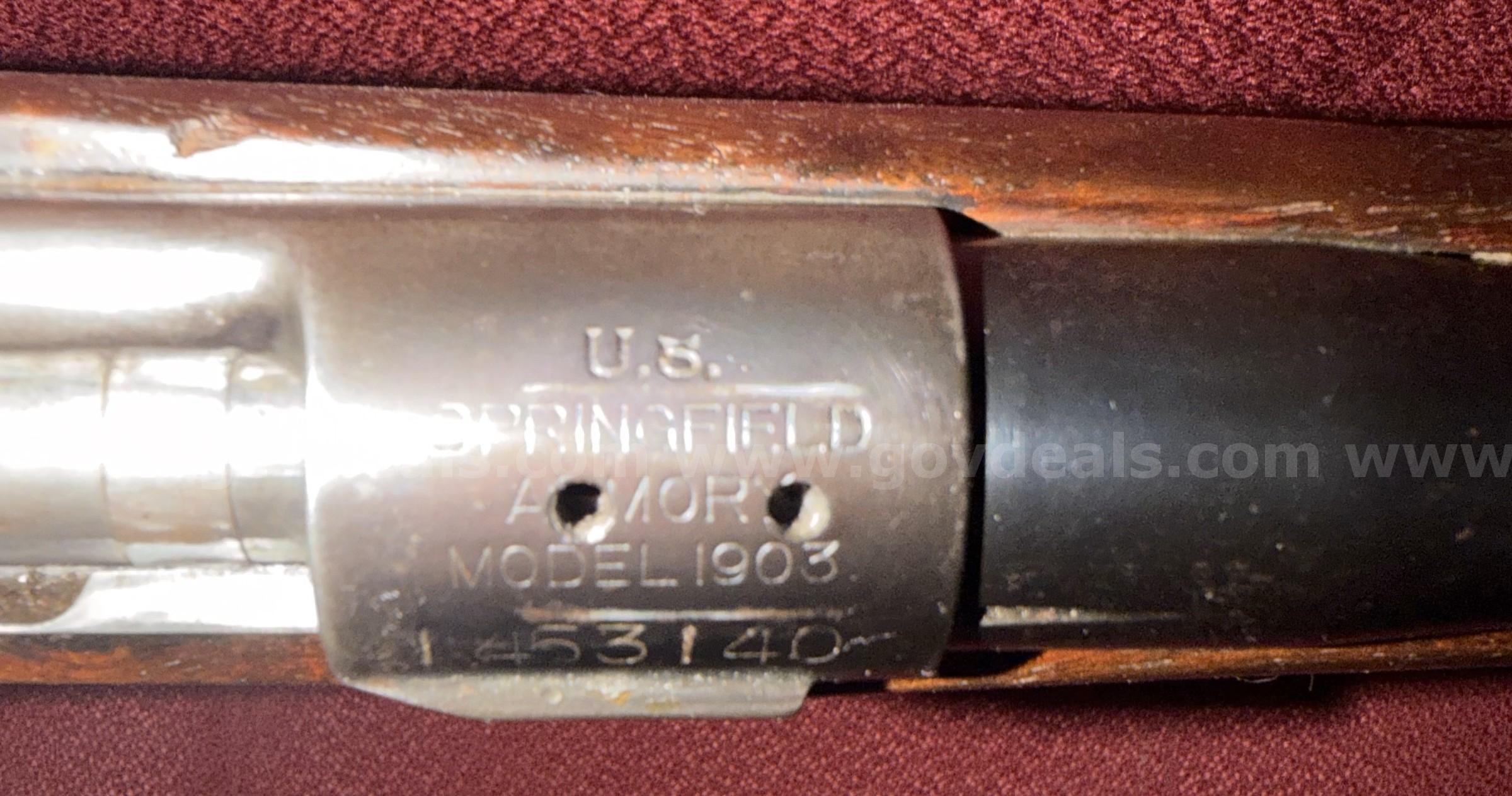 US Springfield Armory 1903 30-06 Rifle with Scope US Springfield Armory 1903 Government Surplus Auction - Photo #6