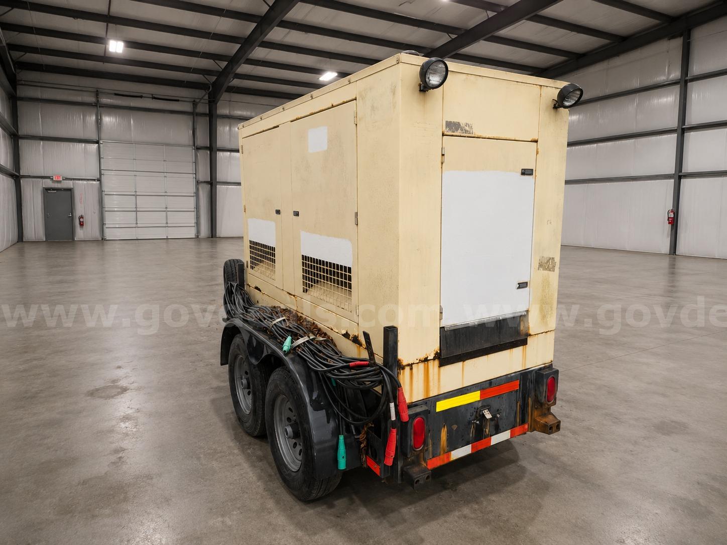 2005 John Deere engine / KOHLER  Standby Mobile Diesel Generator 58KW KOHLER Standby Genset Government Surplus Auction - Photo #5