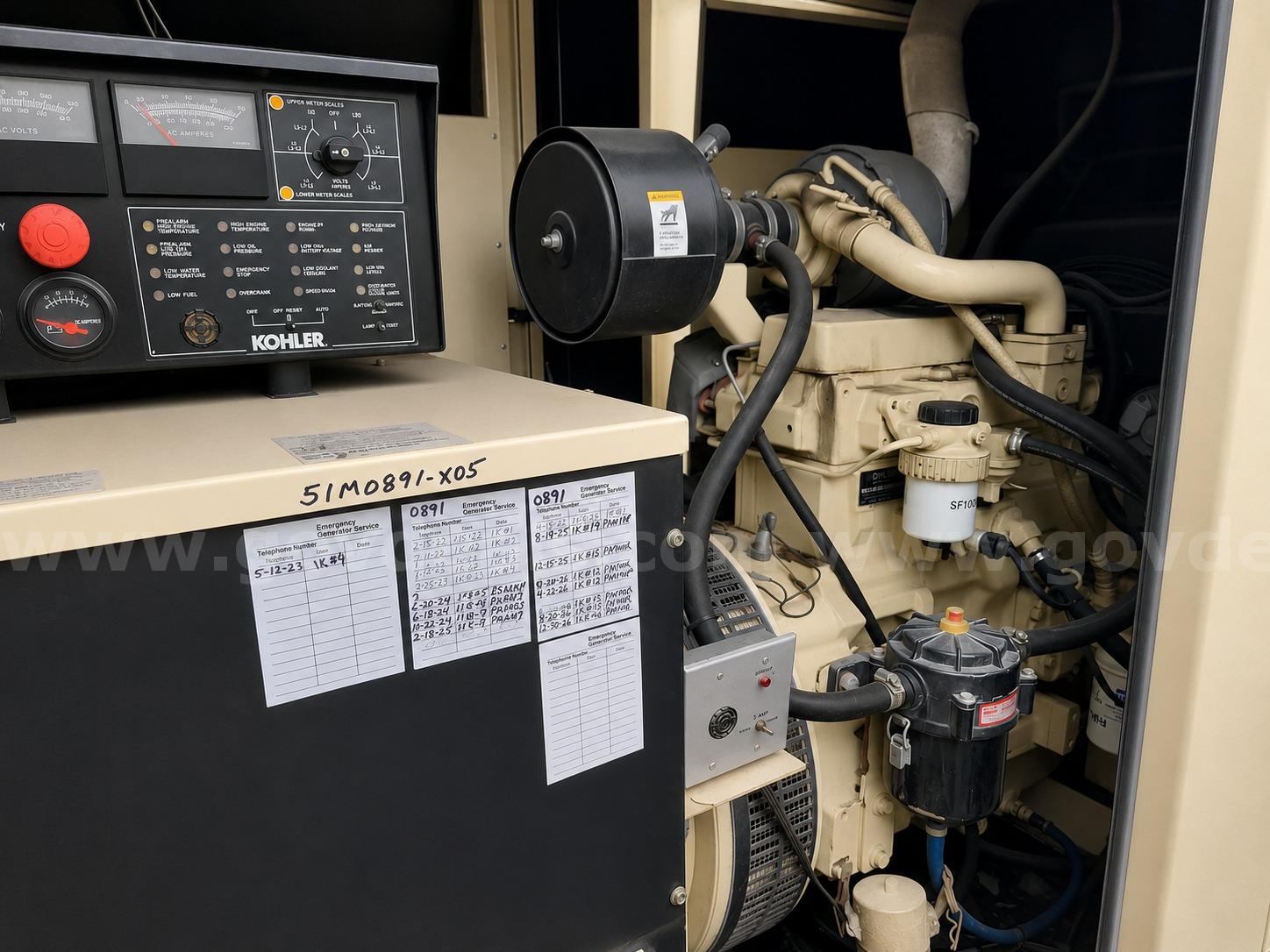 2005 John Deere engine / KOHLER  Standby Mobile Diesel Generator 58KW KOHLER Standby Genset Government Surplus Auction - Photo #6