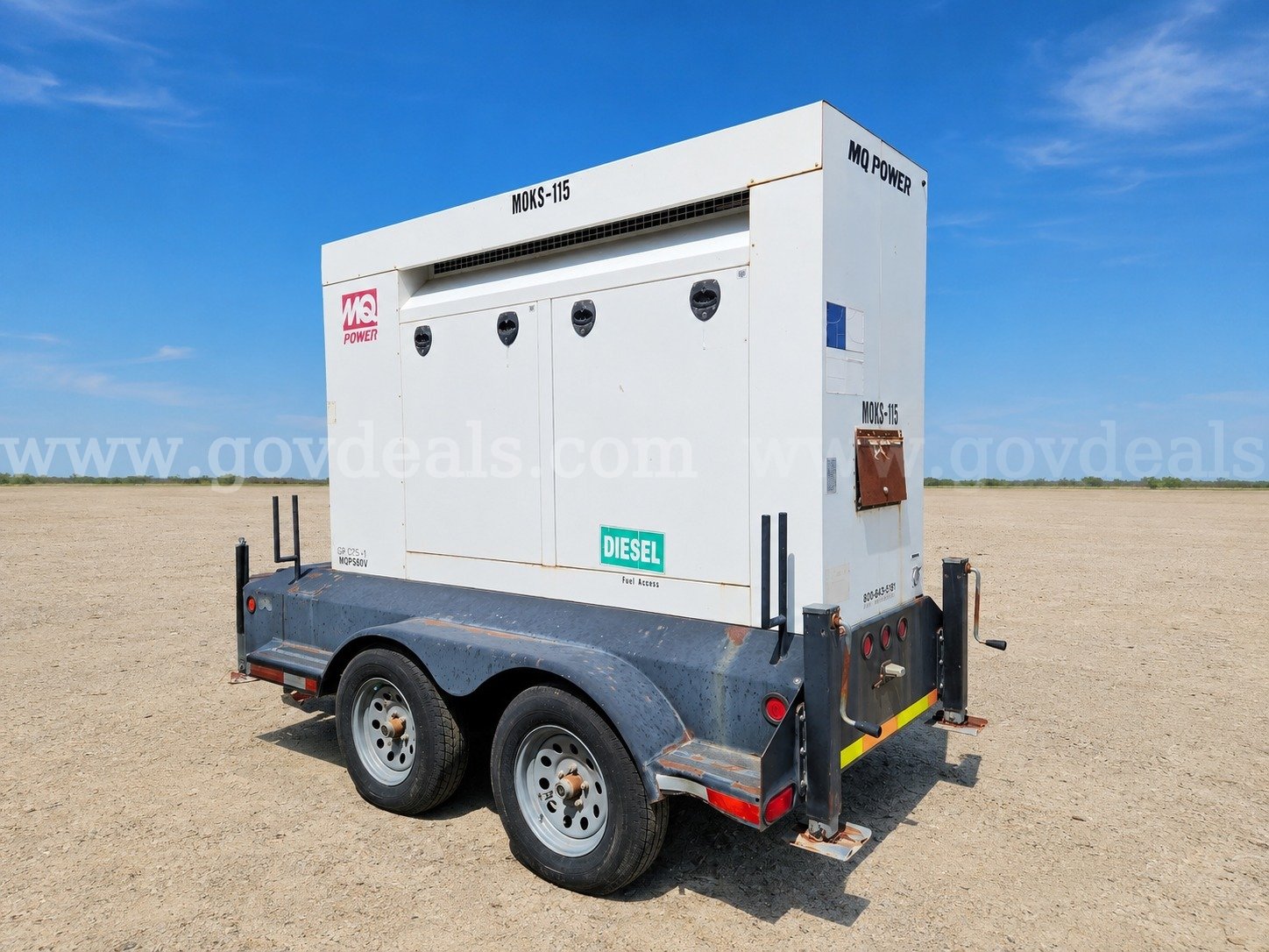 2008 MULTIQUIP MQP501V Generator 60KW  Standby Portable Diesel MULTIQUIP MQP501V Government Surplus Auction - Photo #2