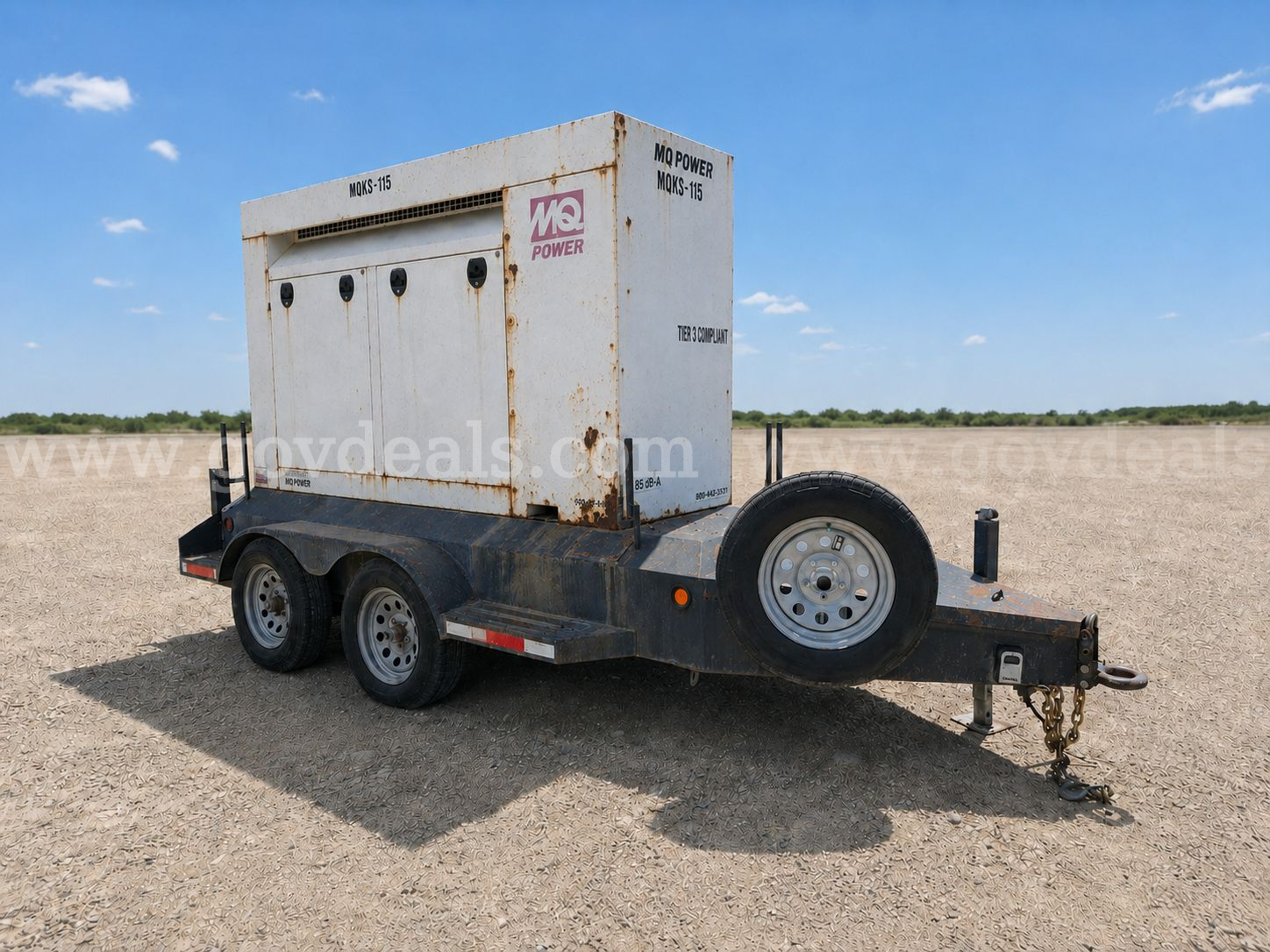 2008 MULTIQUIP MQP501V Generator 60KW  Standby Portable Diesel MULTIQUIP MQP501V Government Surplus Auction - Photo #4