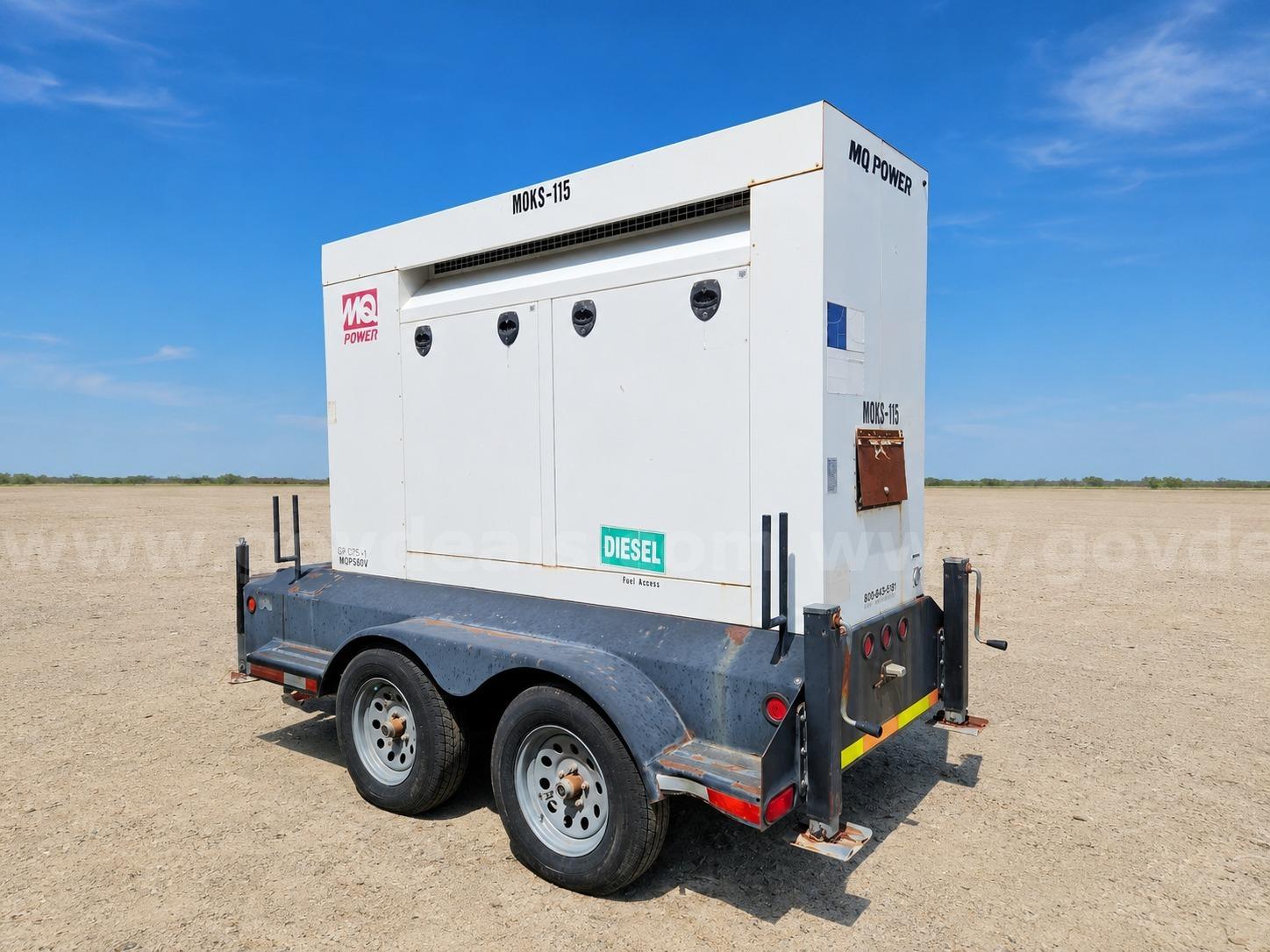 2008 MQ POWER  60KW Turbo Diesel Generator 873shows  hours MQ POWER Standby Genset Government Surplus Auction - Primary Photo